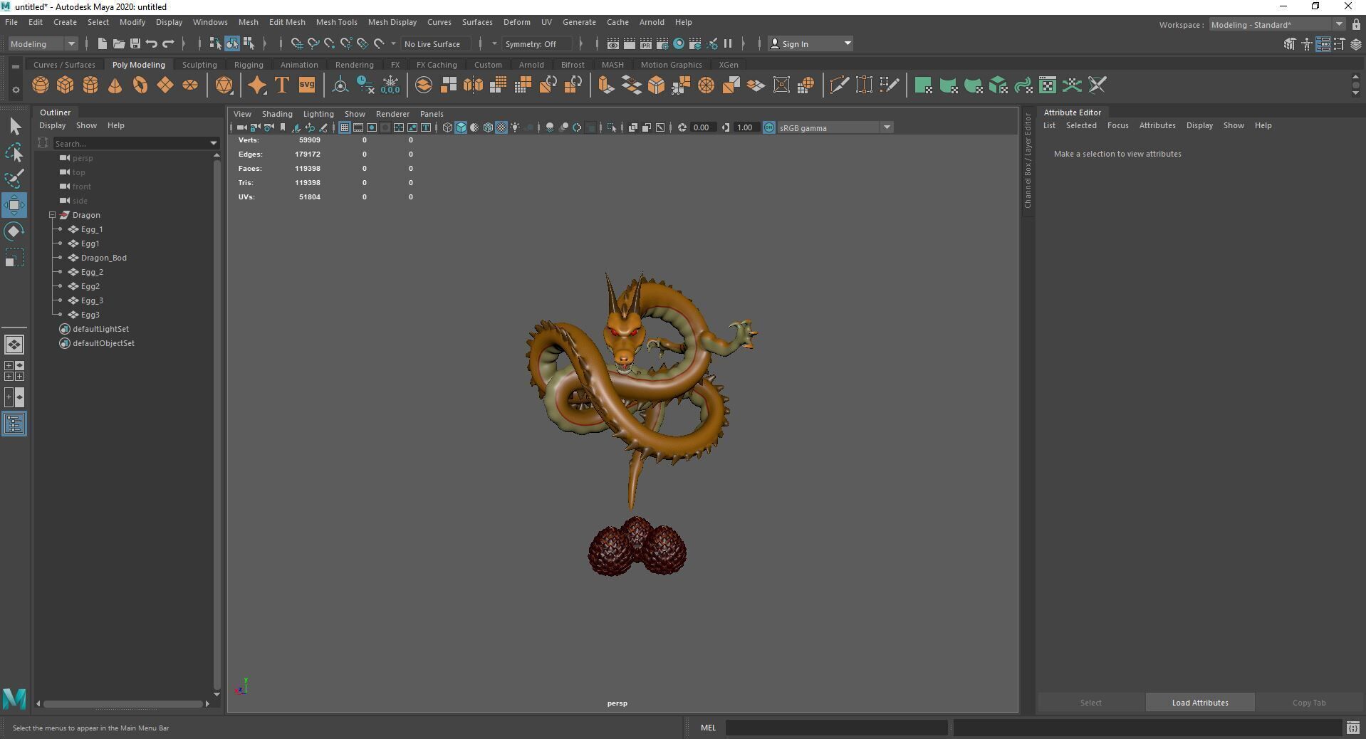 Fantasy Dragon Eggs 3D Models with PBR Textures Low-poly 3D model_9