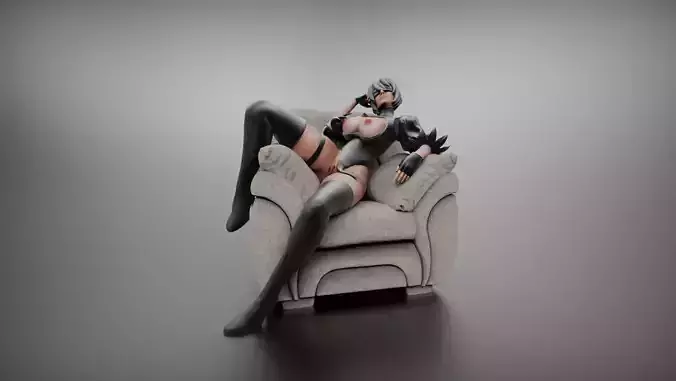 2B Sexy Modelo 3D Estilizado NieR Automata 3D print model