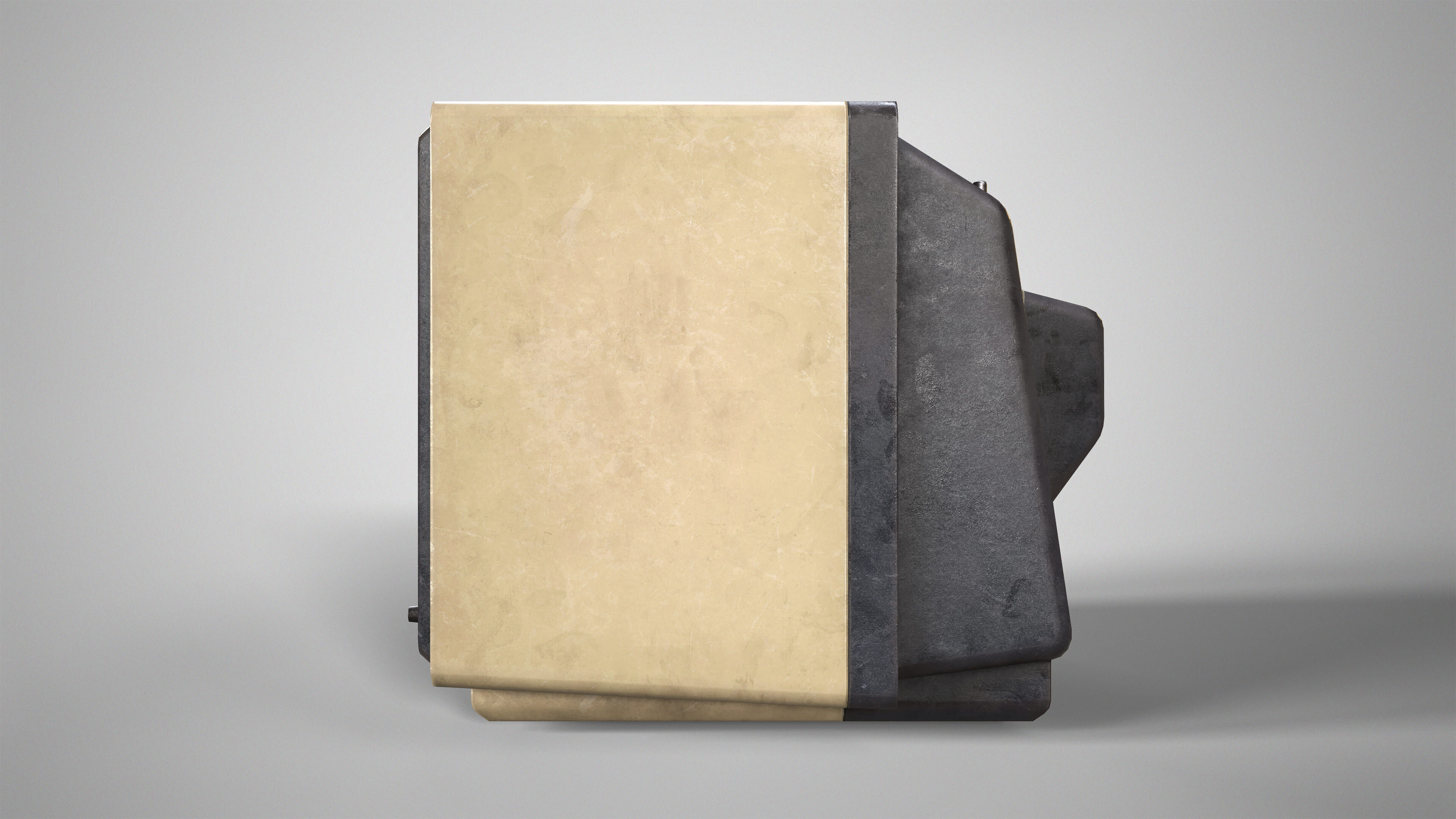 Vintage TV - Retro CRT Television Gameready AAA Low-poly 3D model_8