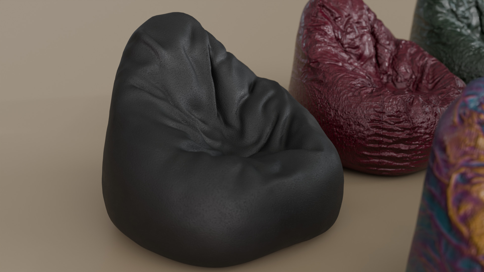 Bean Bag chair 3D model_6