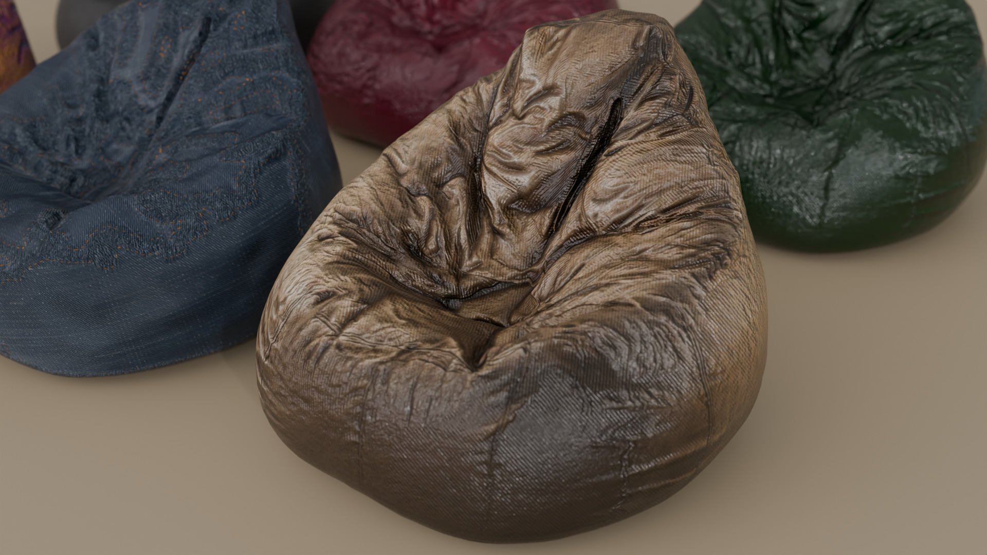 Bean Bag chair 3D model_3