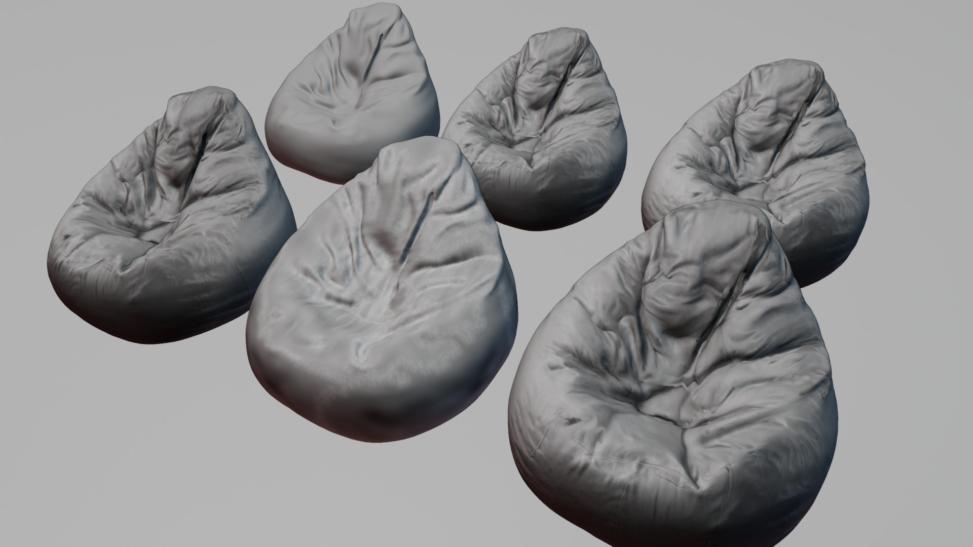 Bean Bag chair 3D model_53