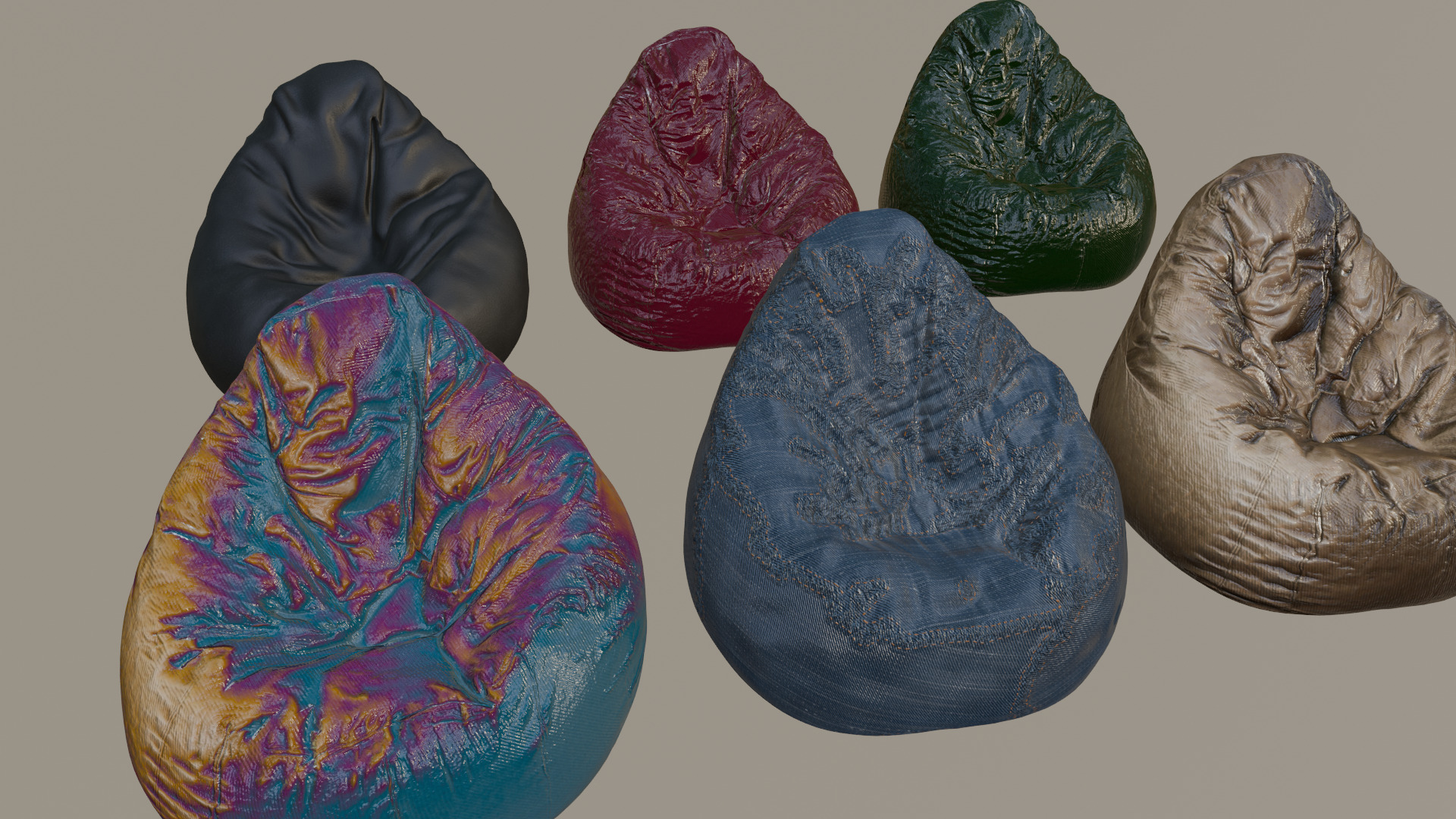 Bean Bag chair 3D model_27