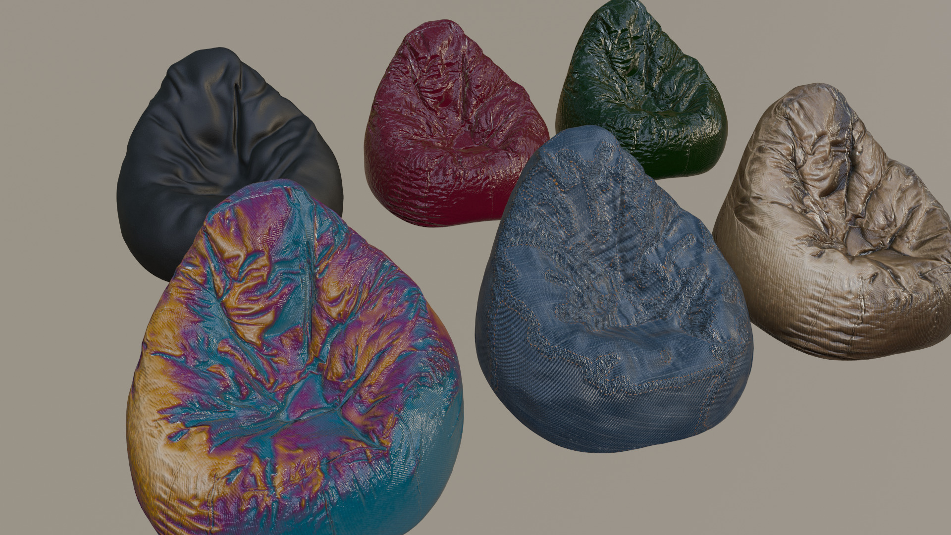 Bean Bag chair 3D model_18