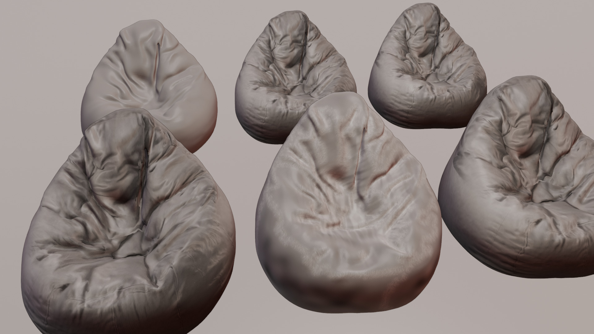 Bean Bag chair 3D model_48