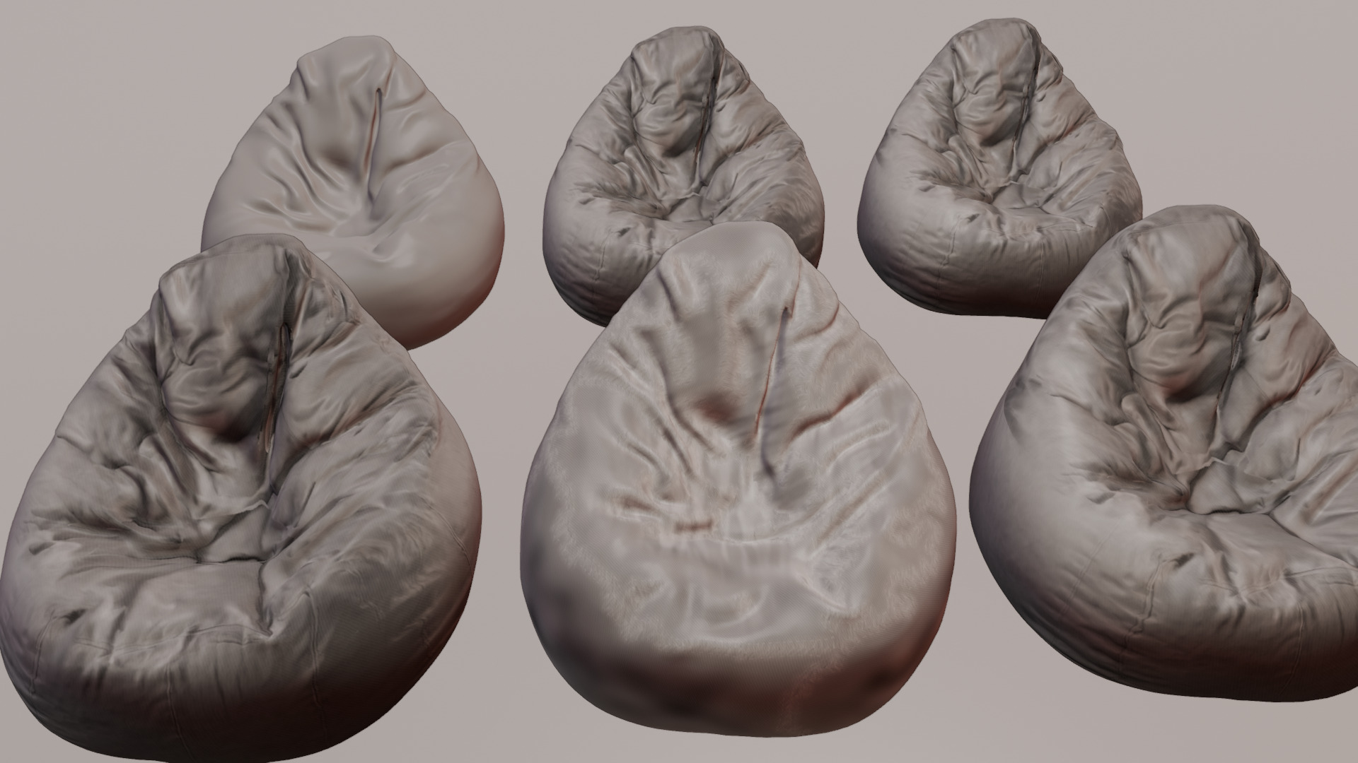 Bean Bag chair 3D model_44
