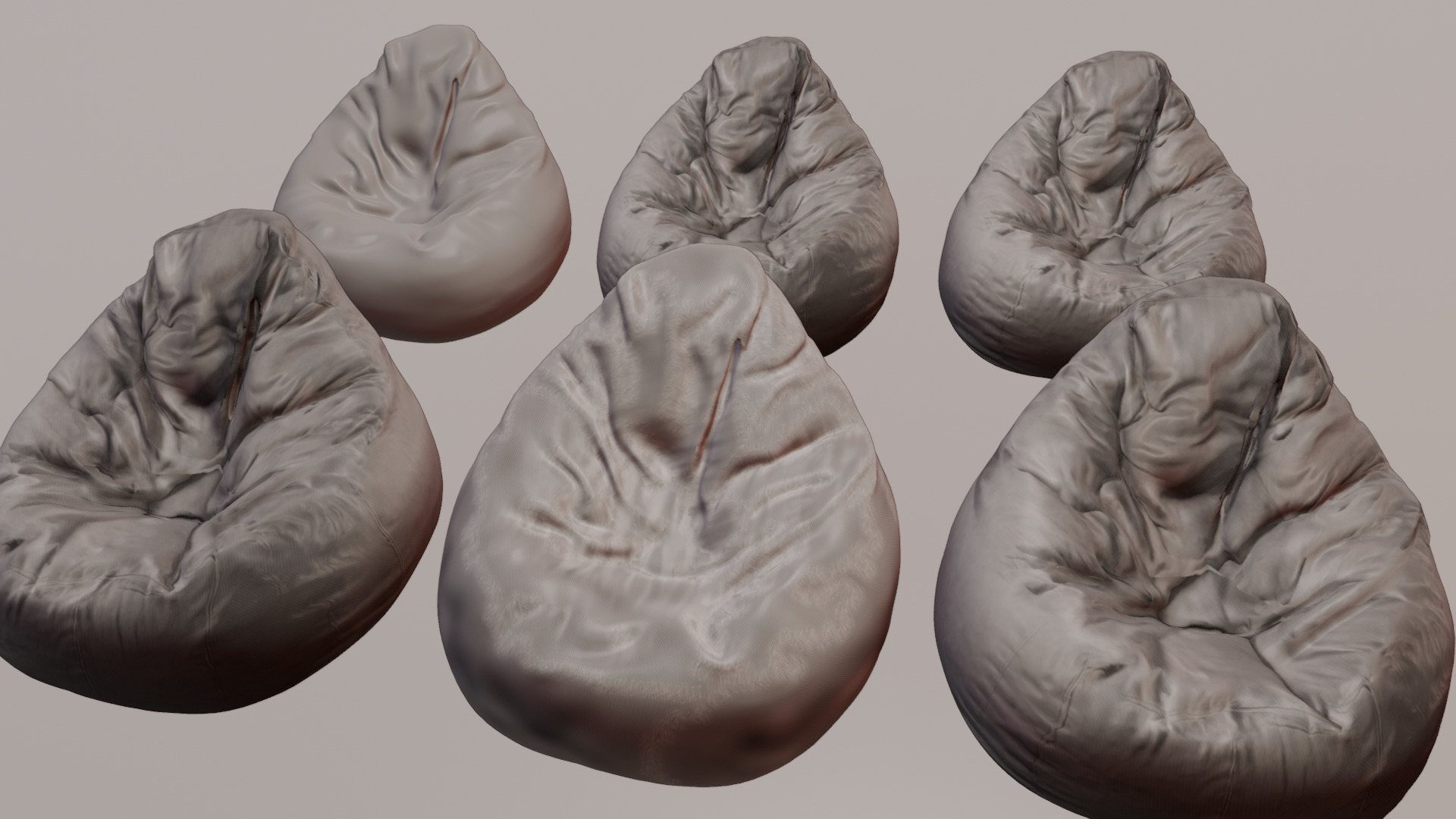 Bean Bag chair 3D model_49