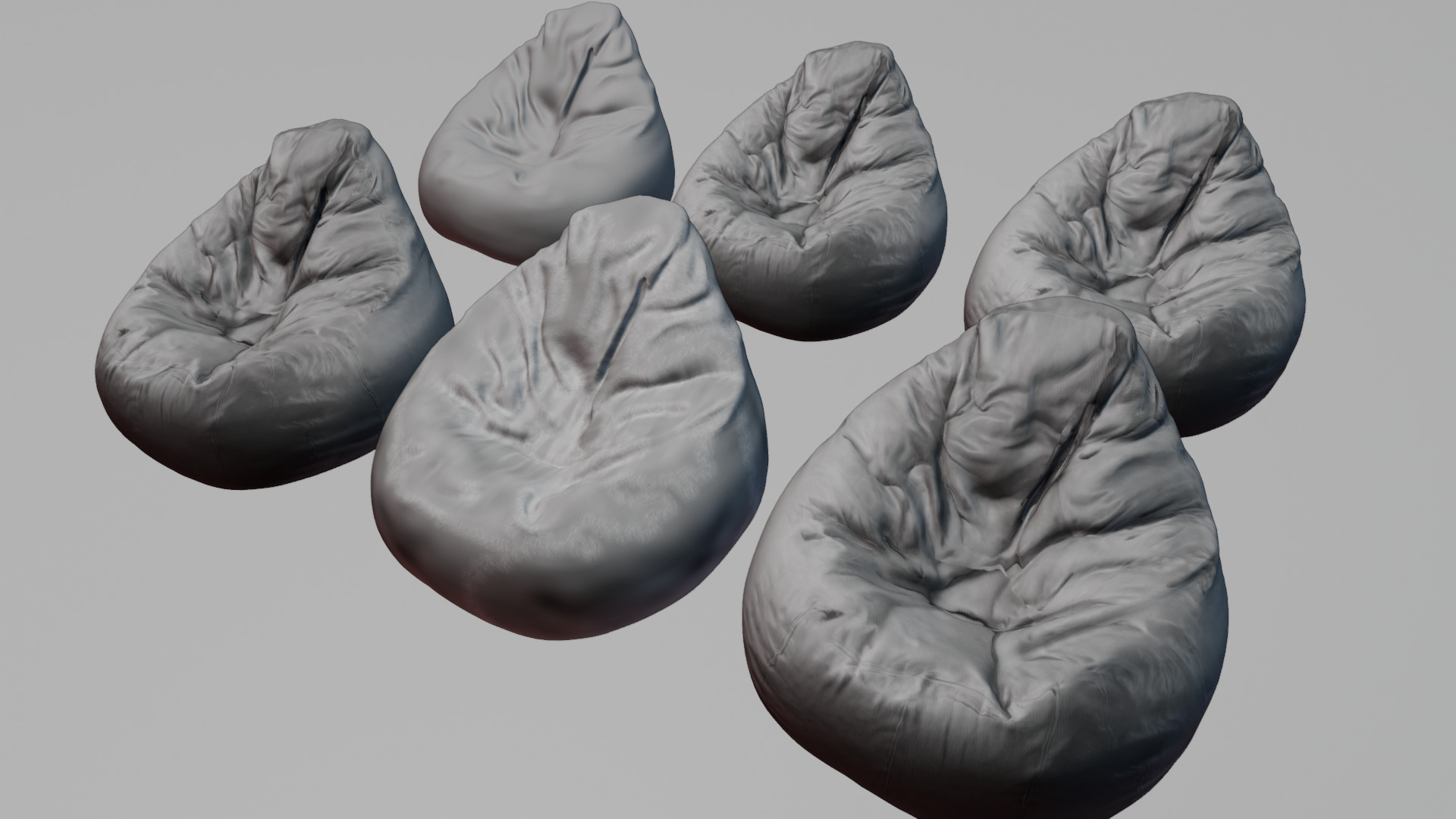 Bean Bag chair 3D model_55