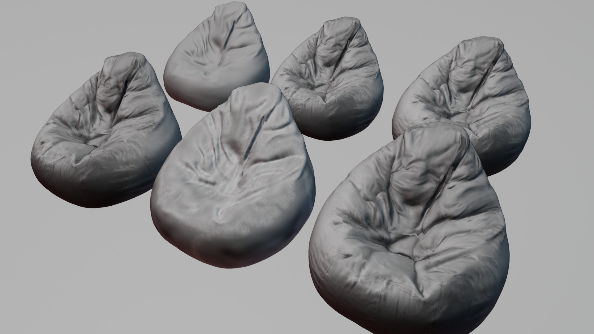 Bean Bag chair 3D model_59