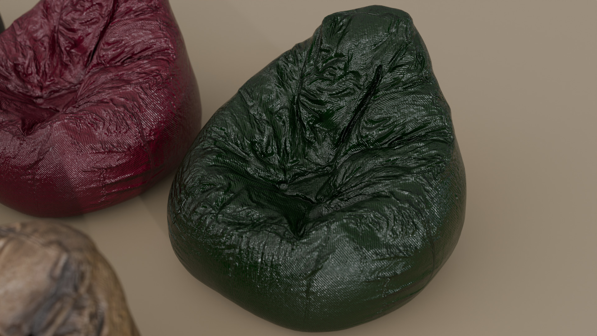 Bean Bag chair 3D model_2