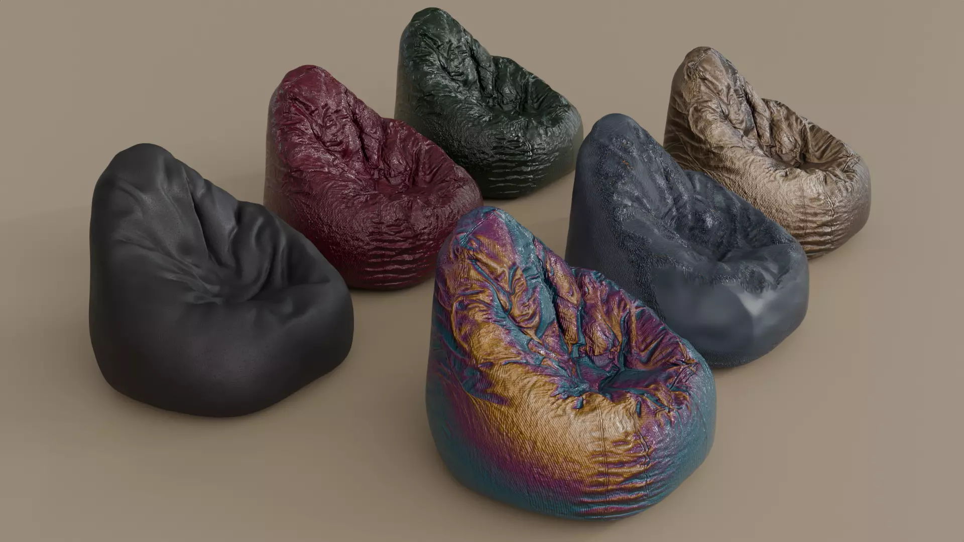 Bean Bag chair 3D model_0