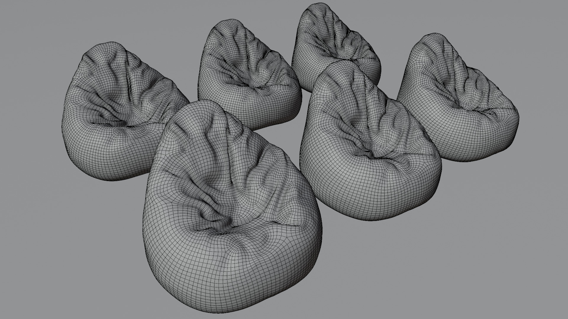 Bean Bag chair 3D model_35