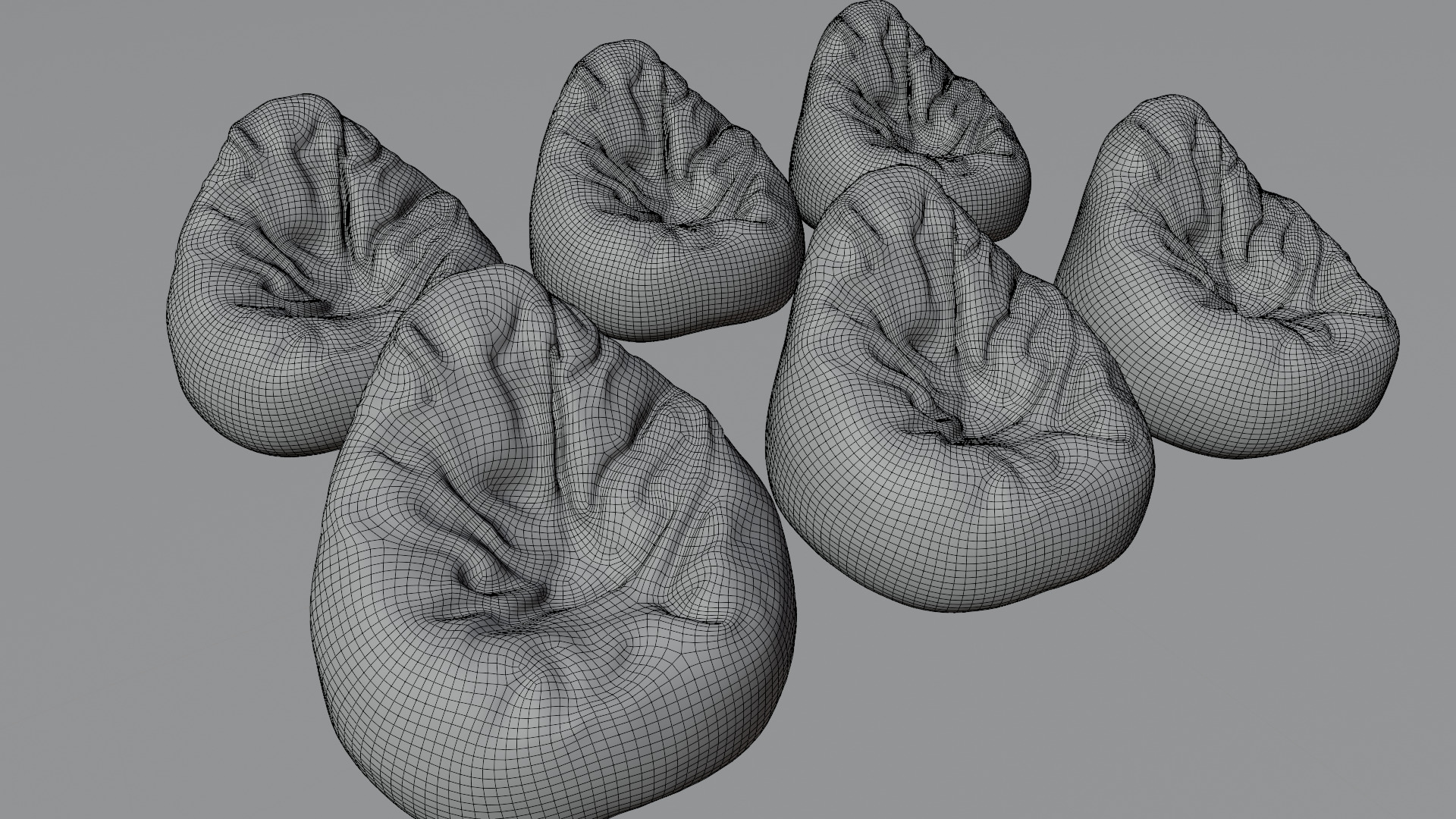 Bean Bag chair 3D model_41