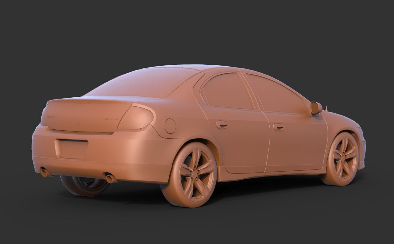 Dodge Neon SRT-4 2003 3D print model_4