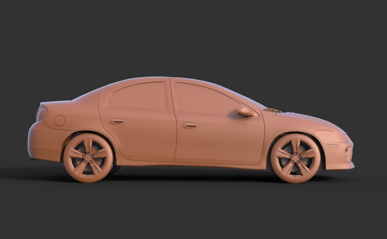 Dodge Neon SRT-4 2003 3D print model_3