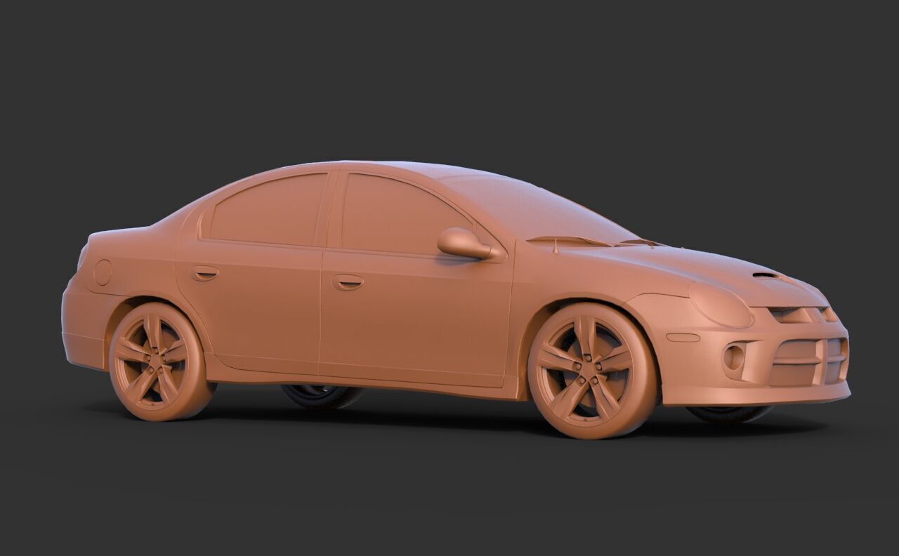 Dodge Neon SRT-4 2003 3D print model_2