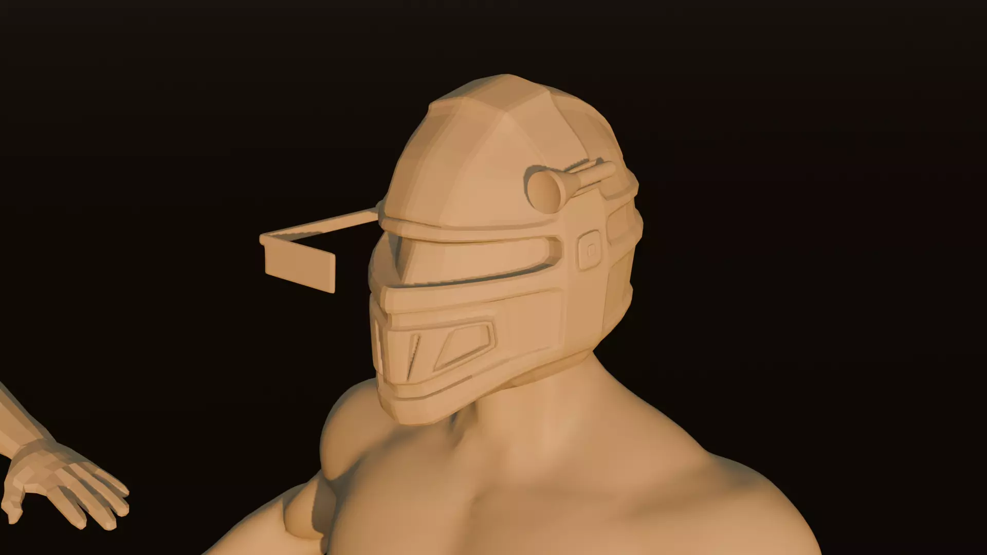 Sci-Fi Tactical Helmet Free 3D model