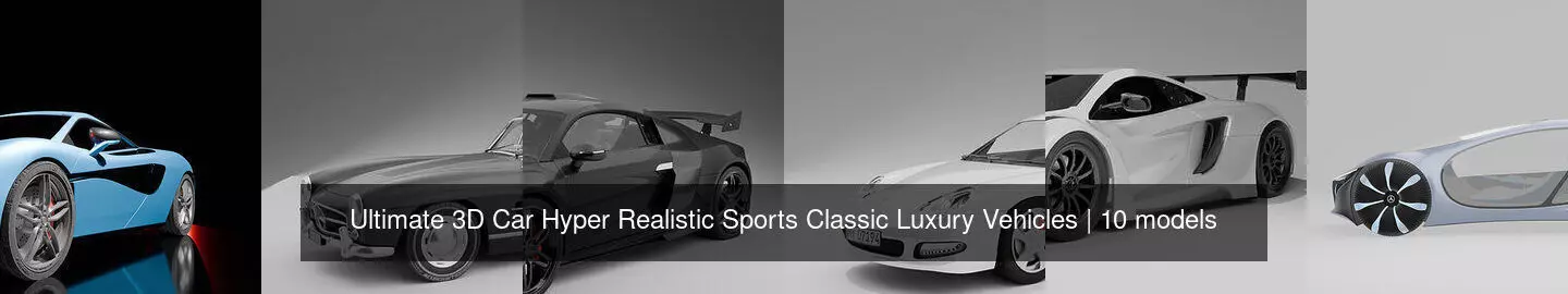 Ultimate 3D Car Hyper Realistic Sports Classic Luxury Vehicles 3D Model Collection_2
