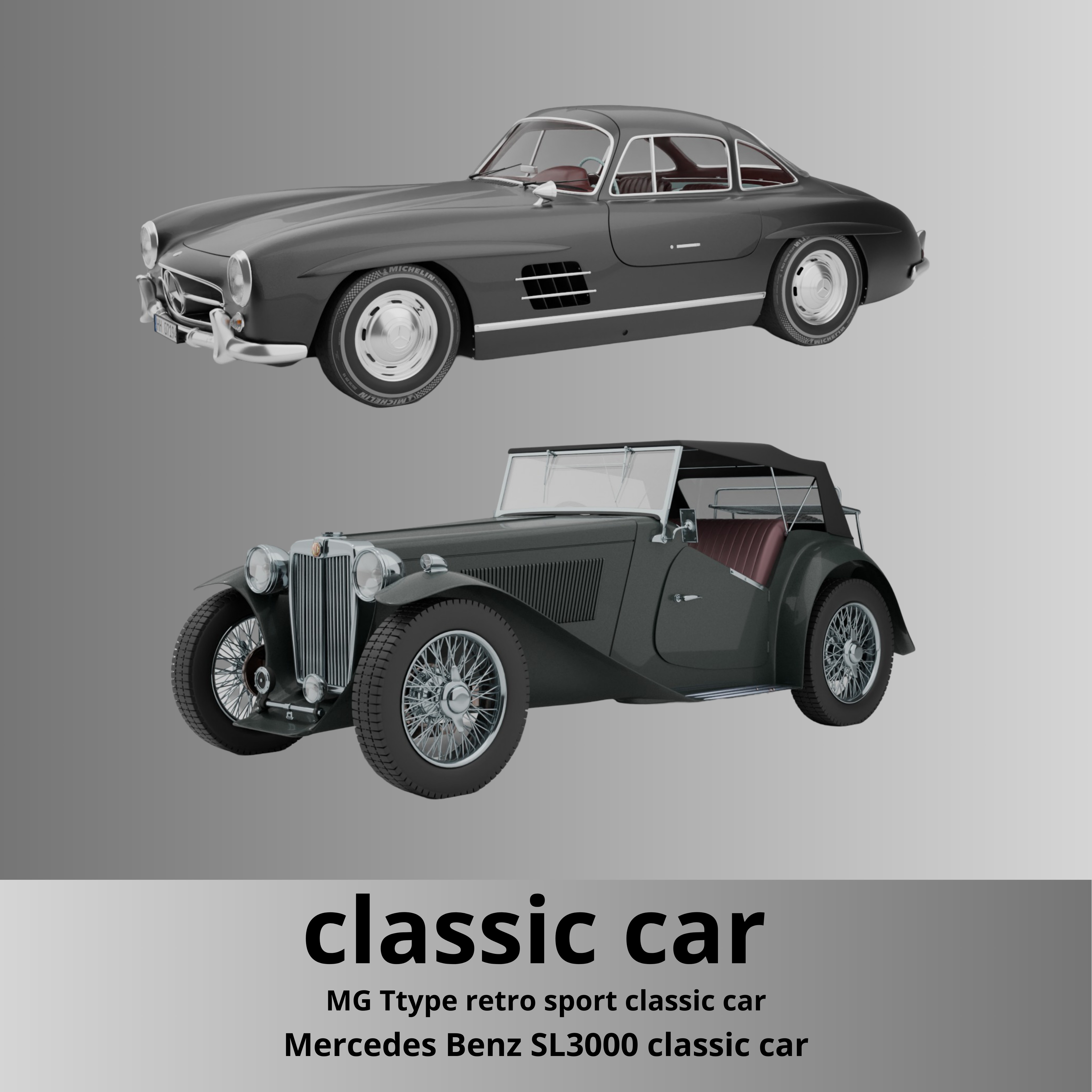 Ultimate 3D Car Hyper Realistic Sports Classic Luxury Vehicles 3D Model Collection_5