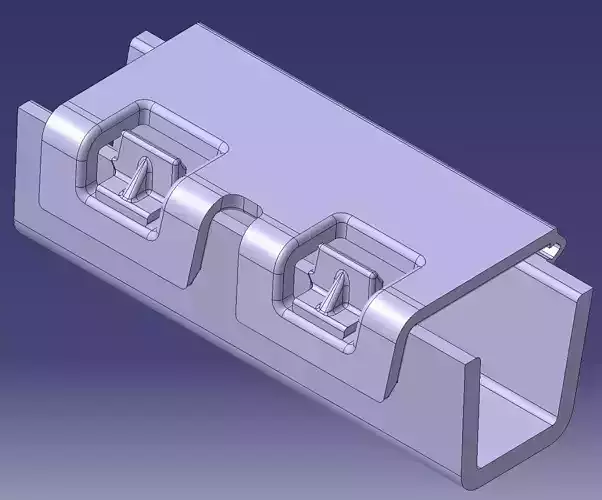 Parametric PowerCopy Parametric PowerCopy Lock part with exit  3D model