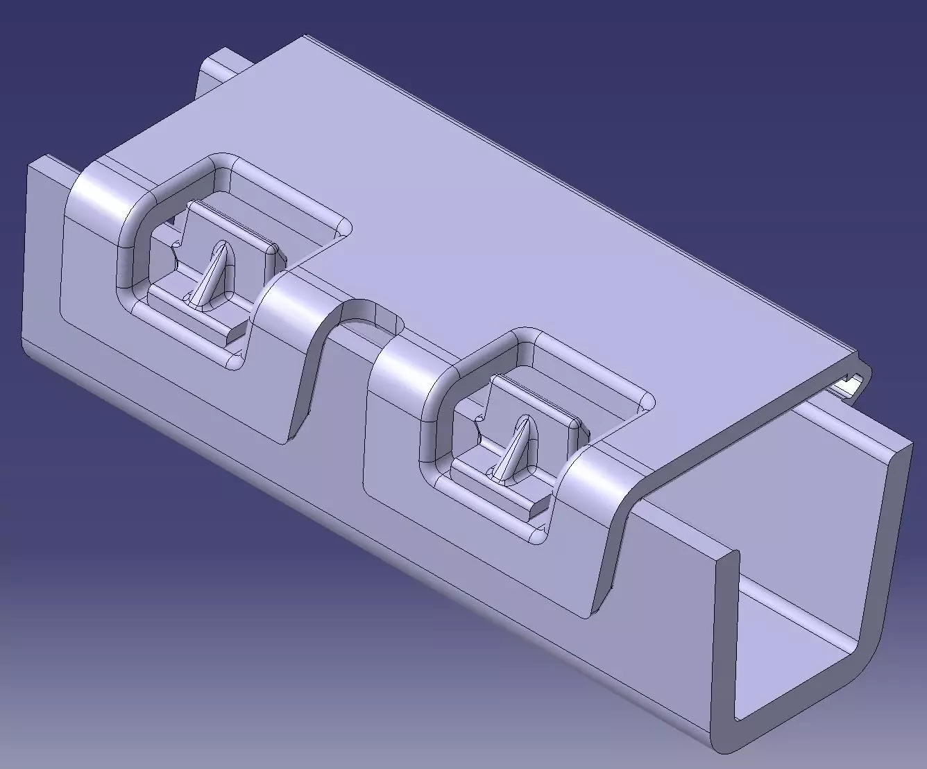Parametric PowerCopy Parametric PowerCopy Lock part with exit 3D model
