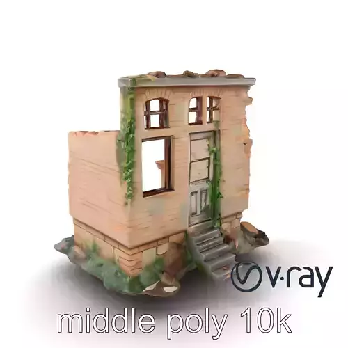 Abandoned House Ruin model pack