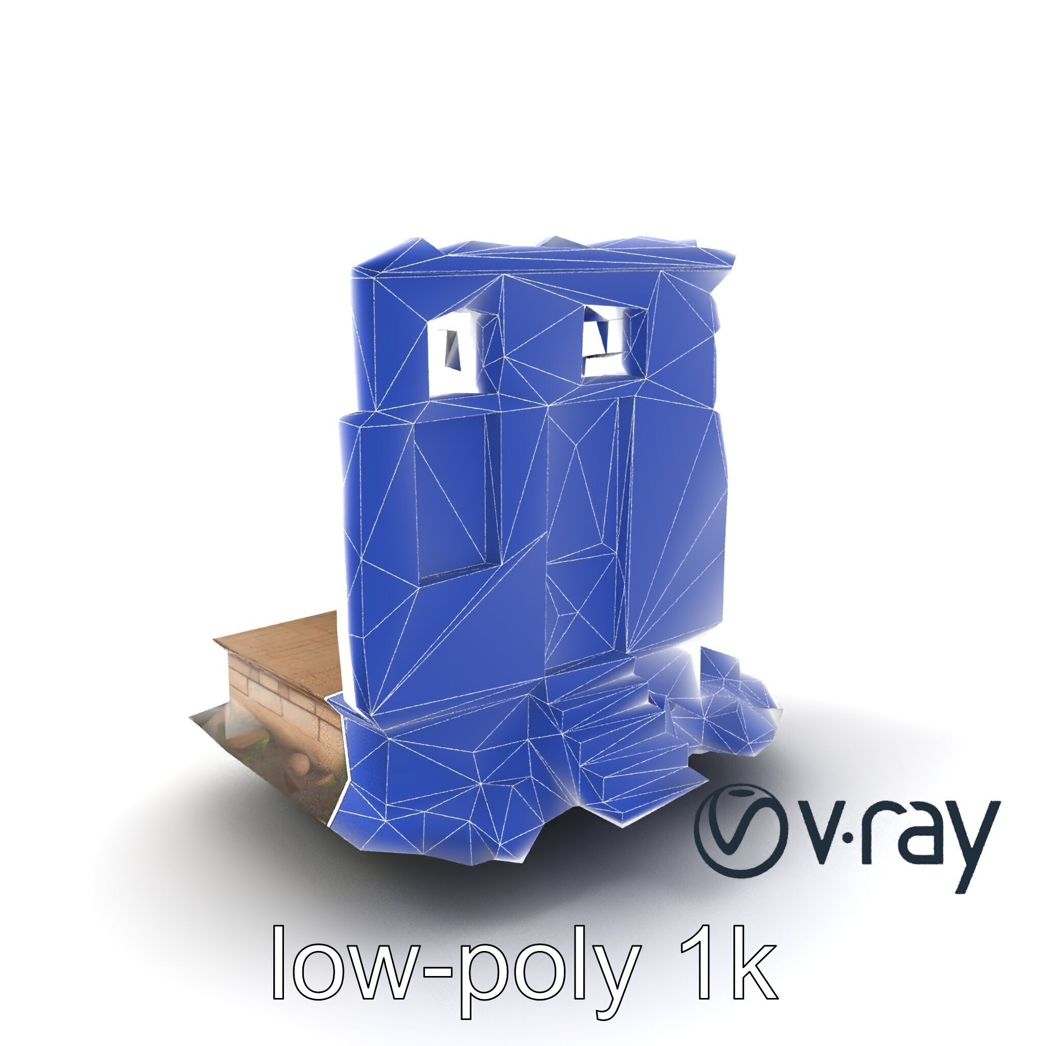 Abandoned House Ruin model pack Low-poly 3D model_6