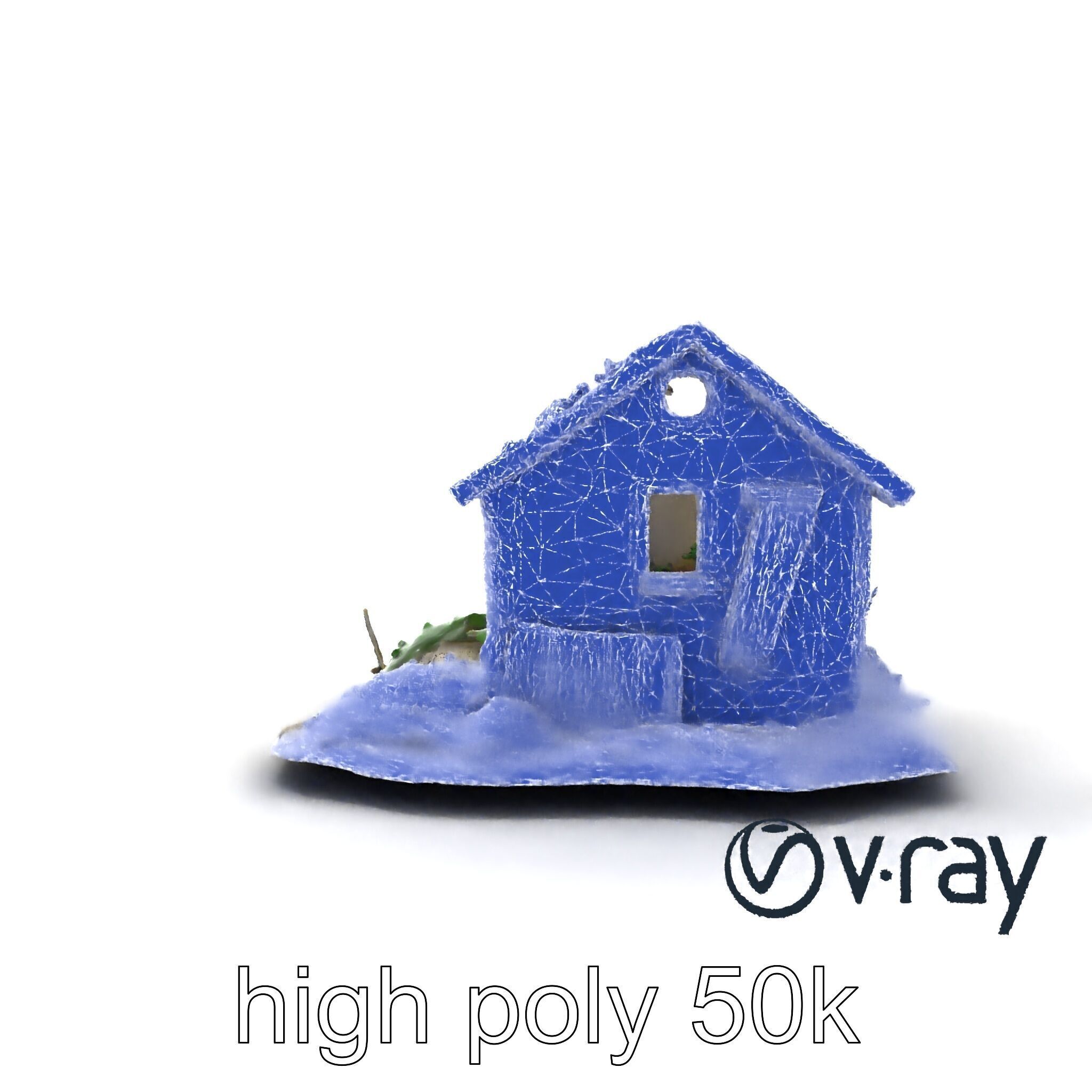 Dilapidated Forgotten House Remnant model pack Low-poly 3D model_27