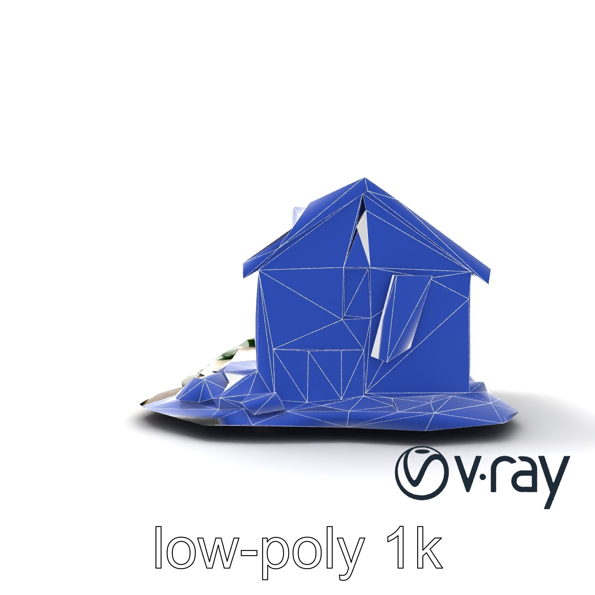 Dilapidated Forgotten House Remnant model pack Low-poly 3D model_24