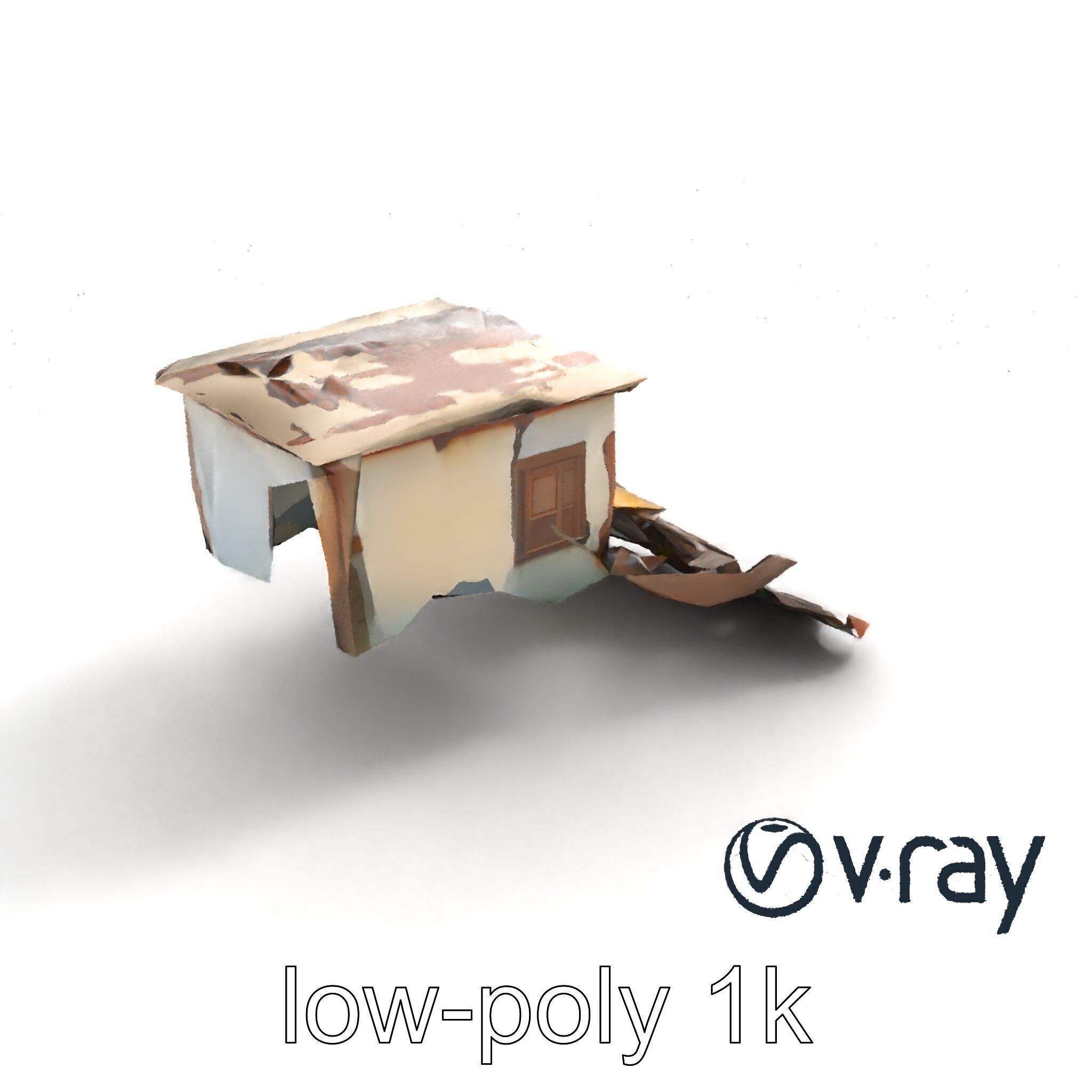 Abandoned Homestead Debris Environment model pack Low-poly 3D model_9