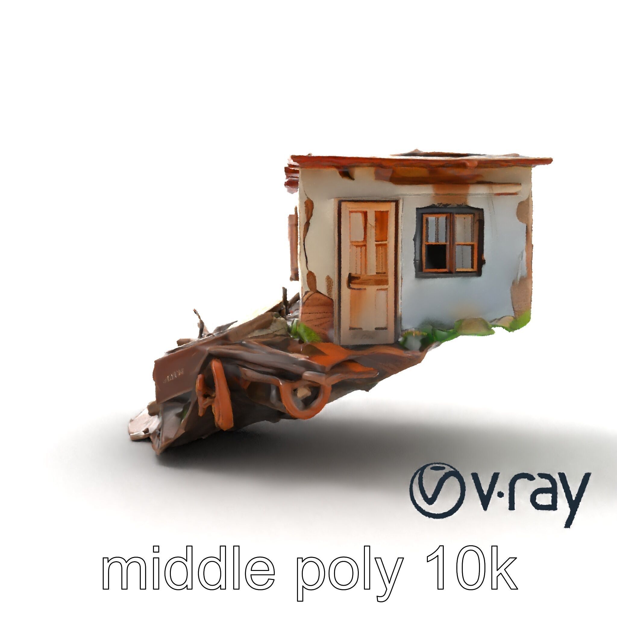 Abandoned Homestead Debris Environment model pack Low-poly 3D model_24