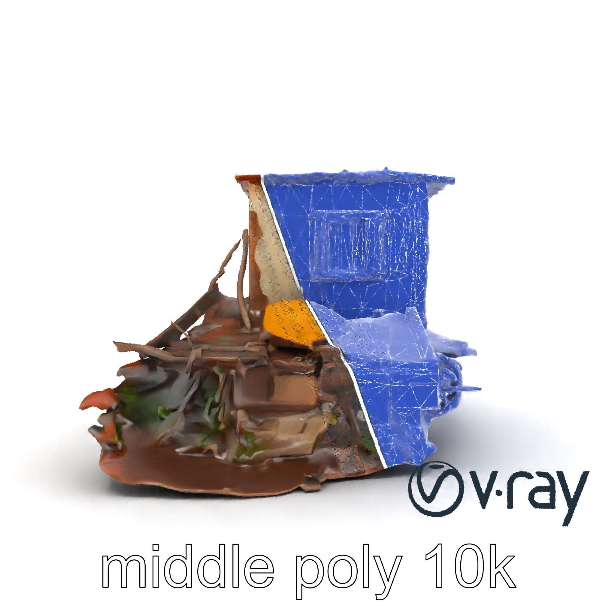 Abandoned Homestead Debris Environment model pack Low-poly 3D model_23