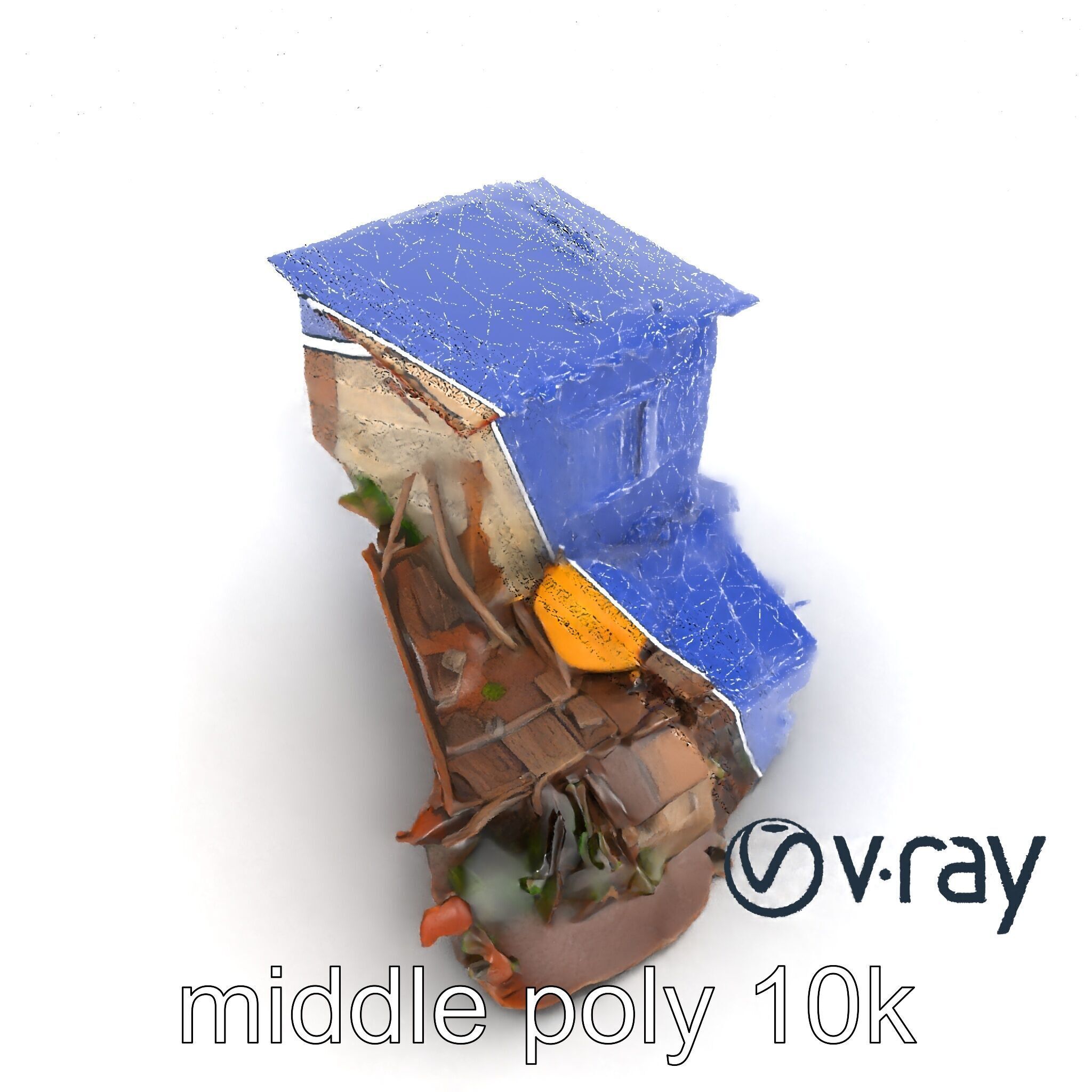 Abandoned Homestead Debris Environment model pack Low-poly 3D model_32