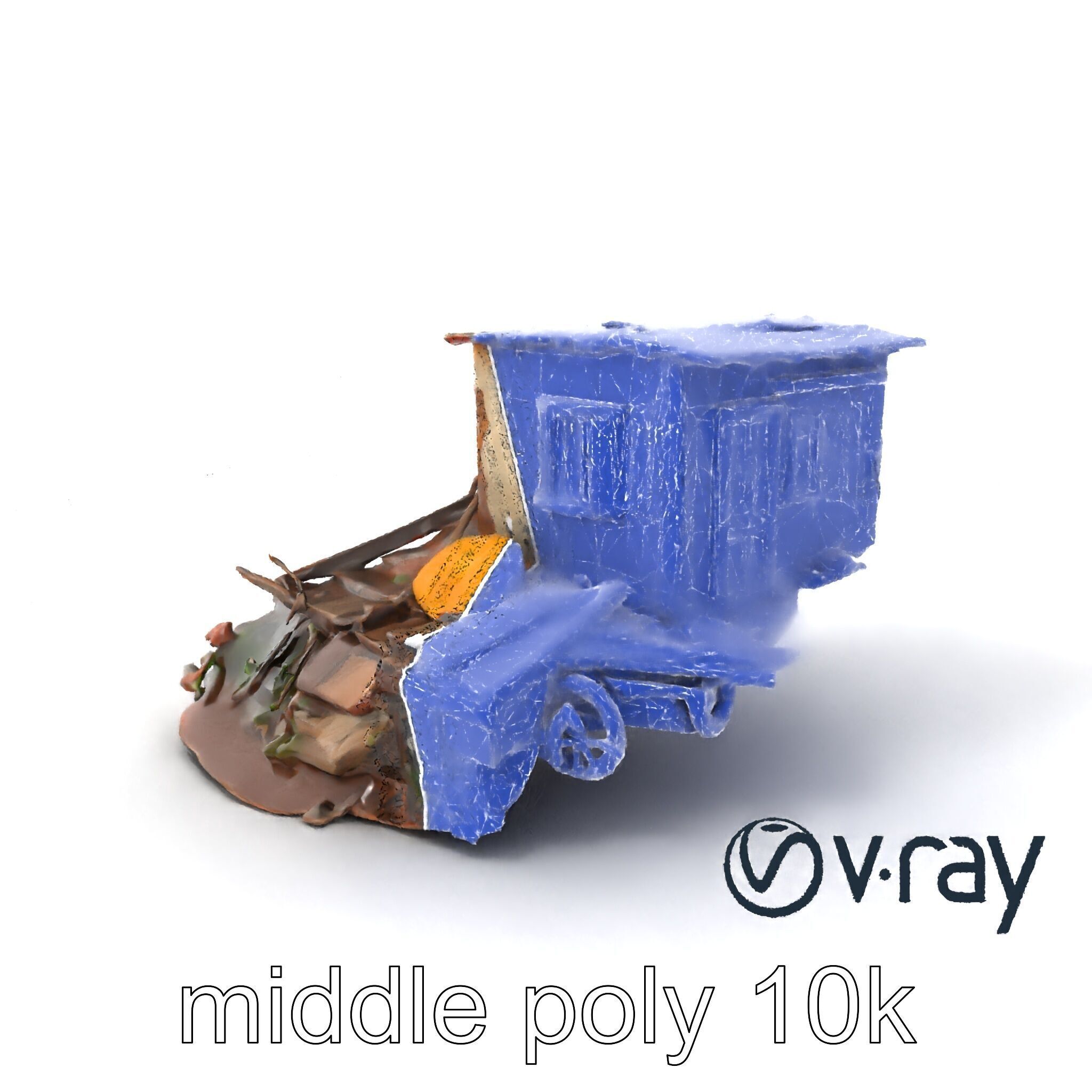 Abandoned Homestead Debris Environment model pack Low-poly 3D model_6