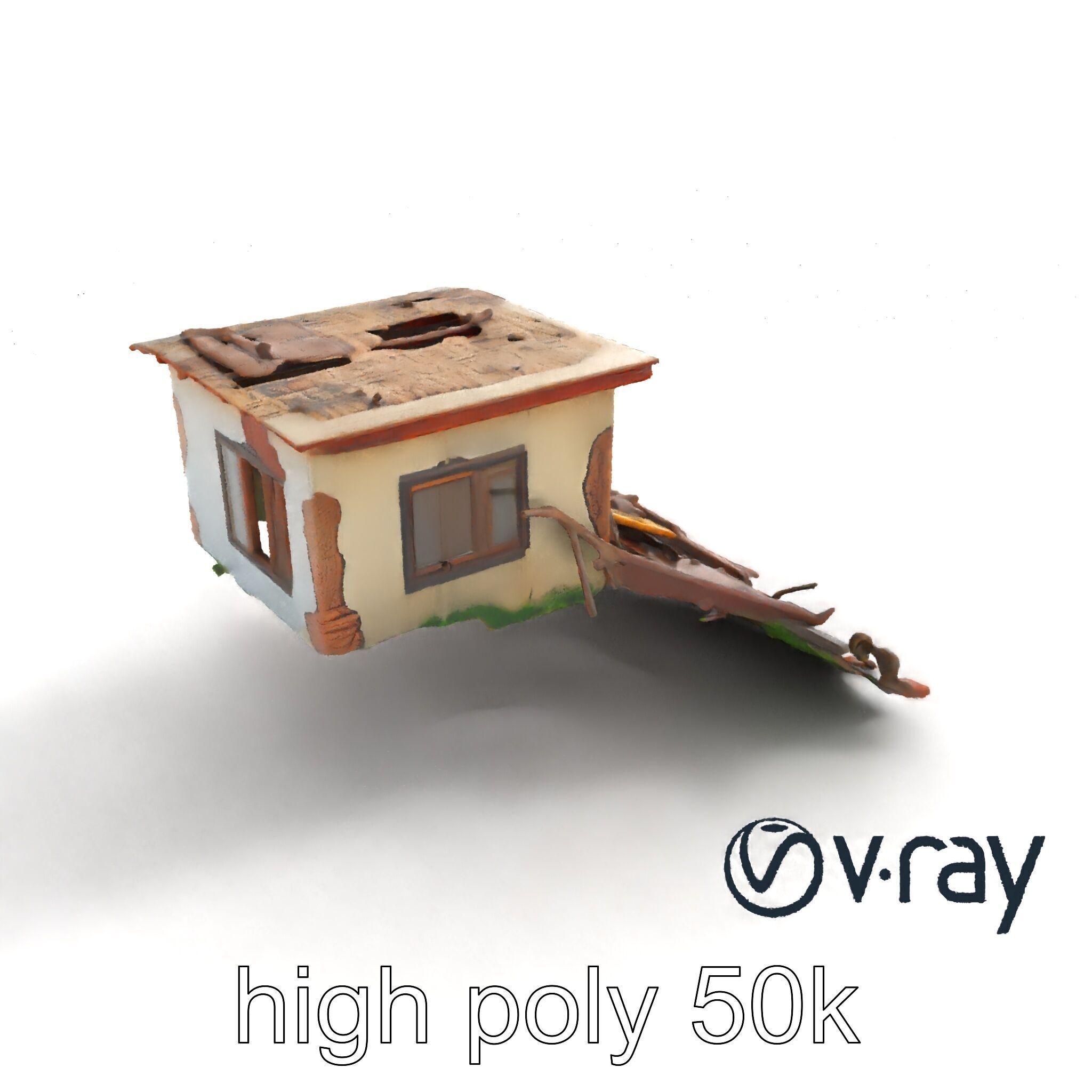 Abandoned Homestead Debris Environment model pack Low-poly 3D model_12