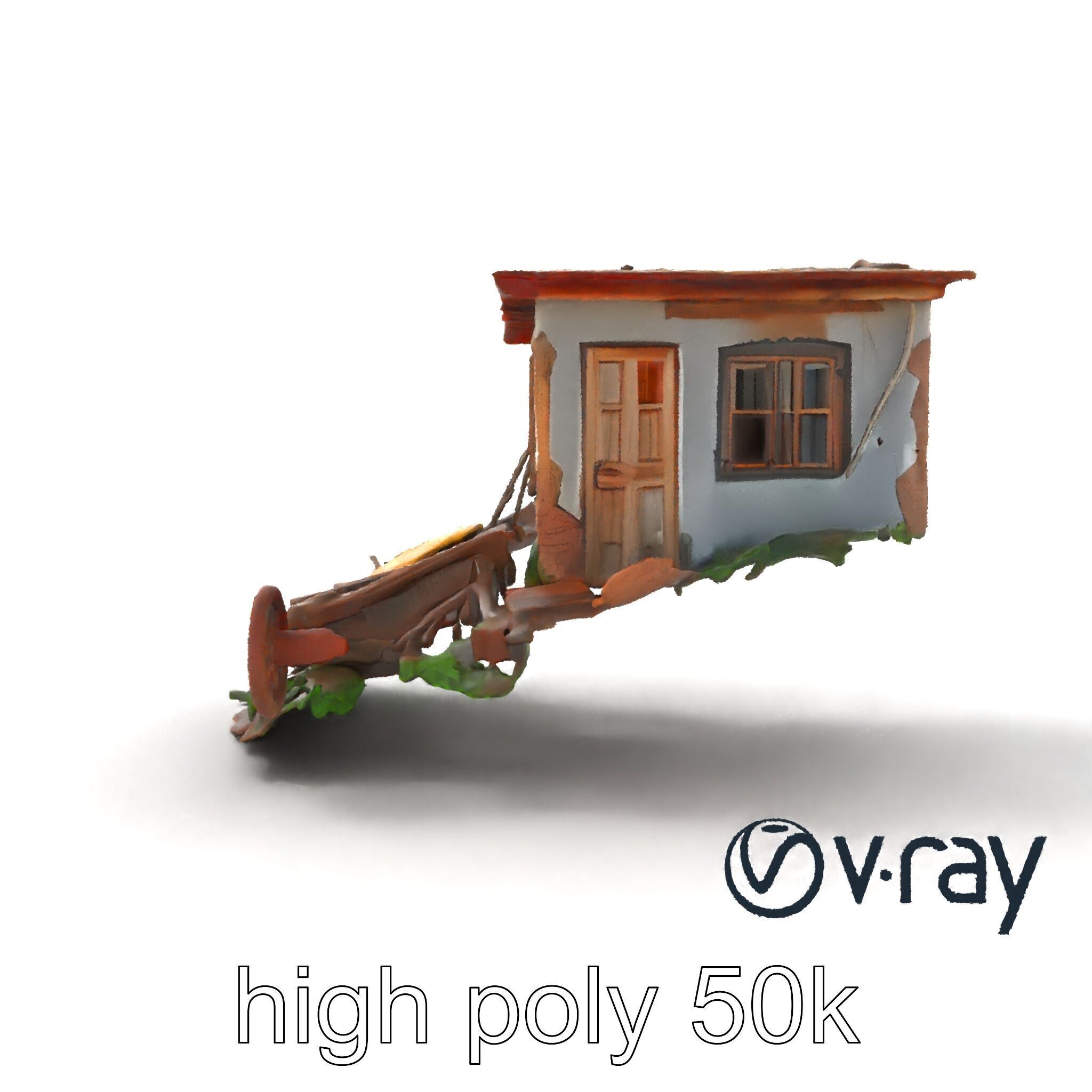 Abandoned Homestead Debris Environment model pack Low-poly 3D model_25