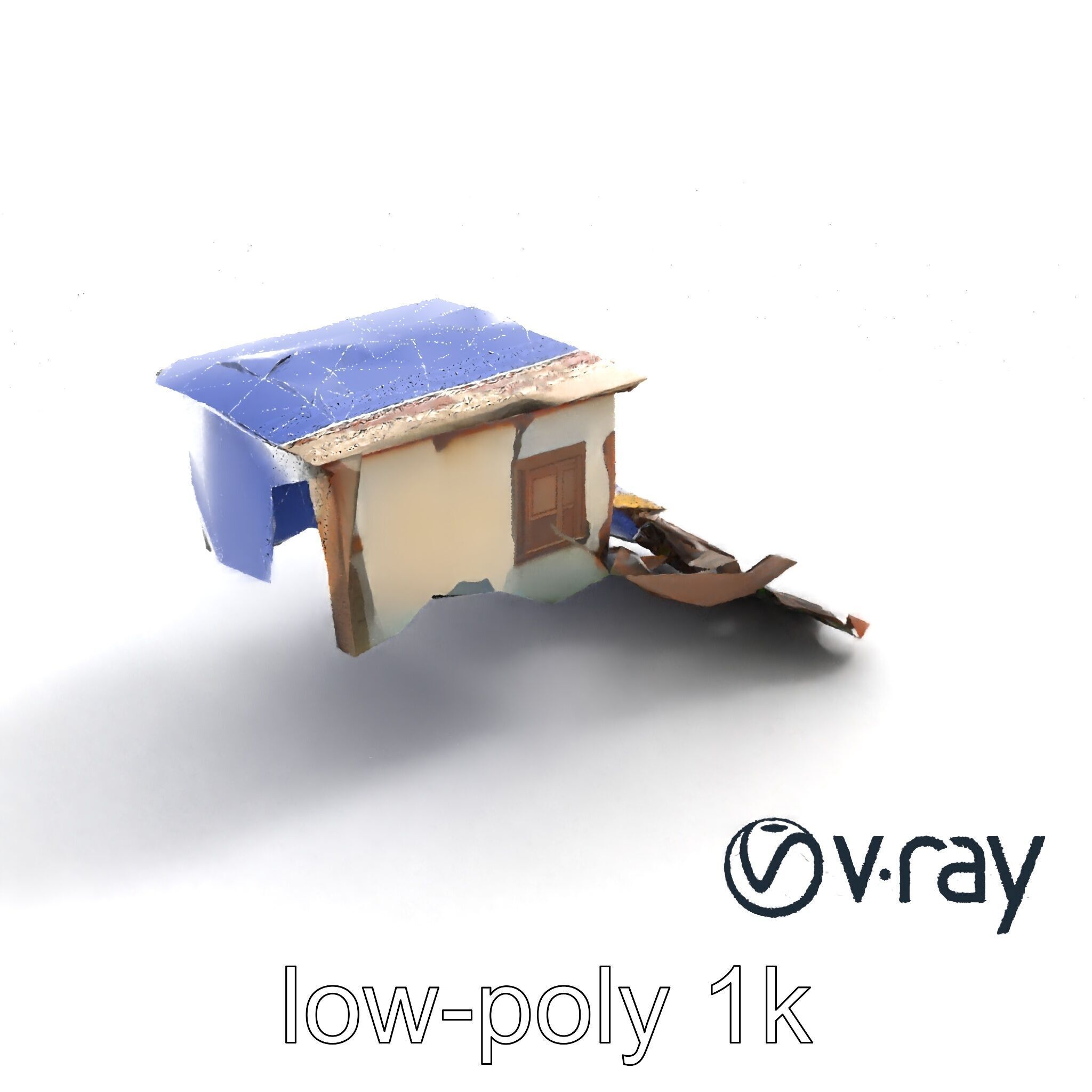 Abandoned Homestead Debris Environment model pack Low-poly 3D model_14