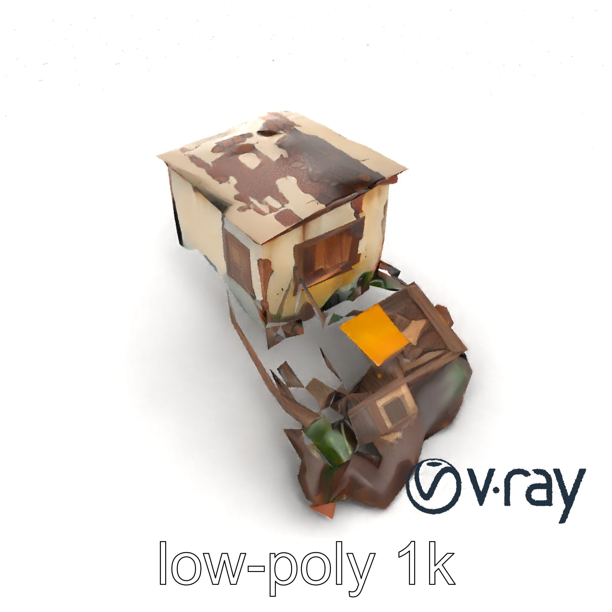 Abandoned Homestead Debris Environment model pack Low-poly 3D model_13