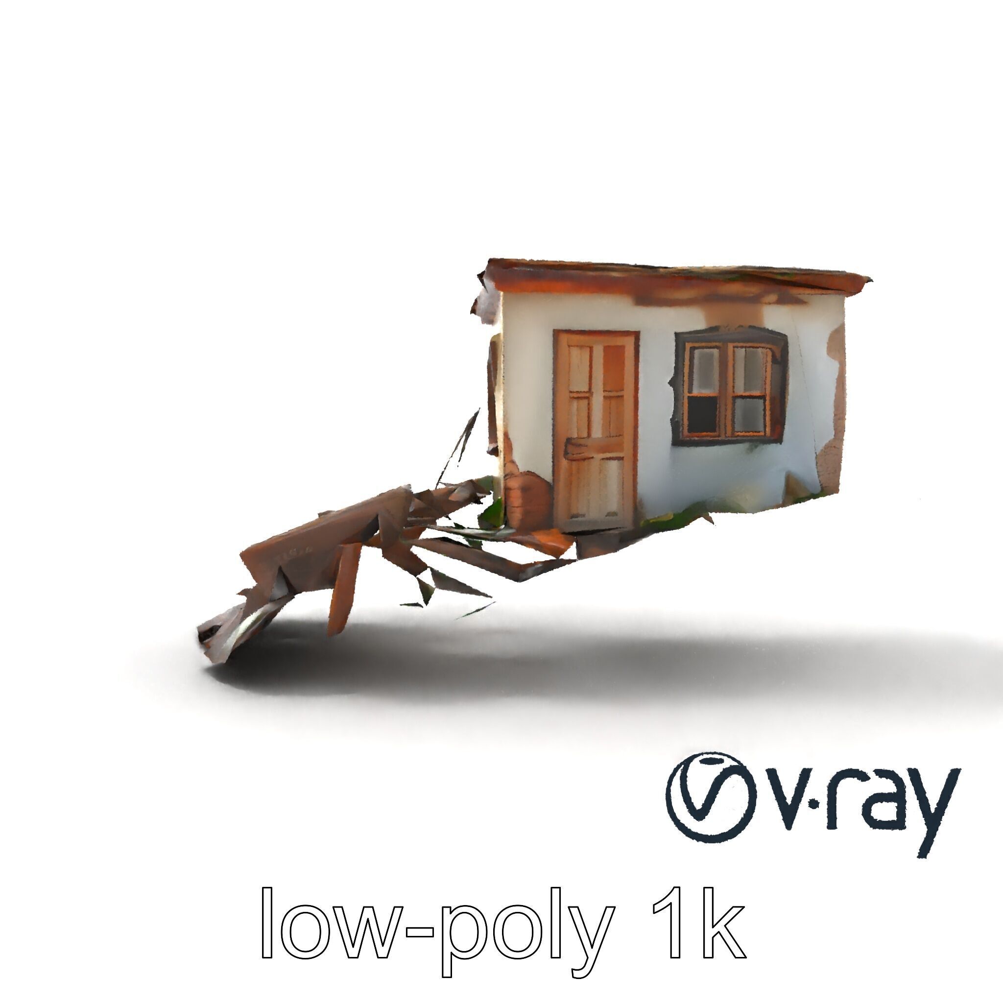 Abandoned Homestead Debris Environment model pack Low-poly 3D model_20