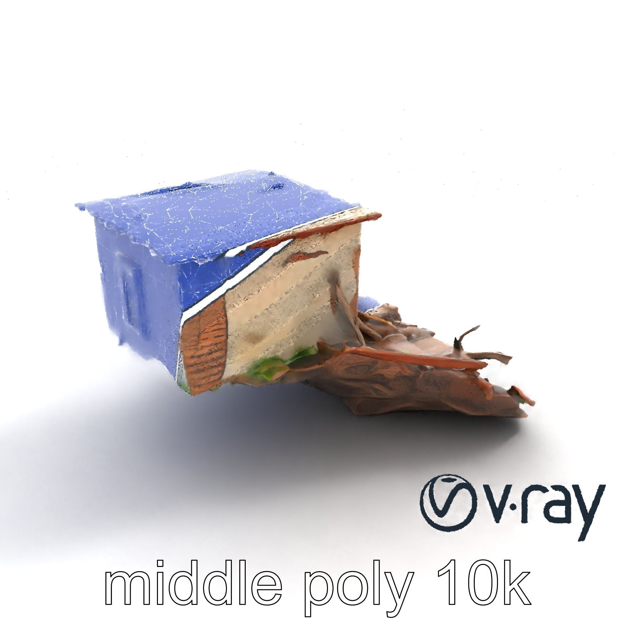 Abandoned Homestead Debris Environment model pack Low-poly 3D model_11