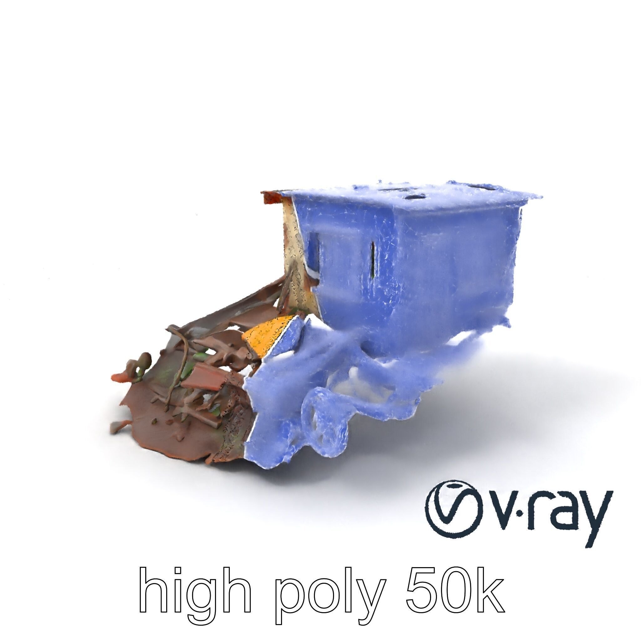 Abandoned Homestead Debris Environment model pack Low-poly 3D model_10