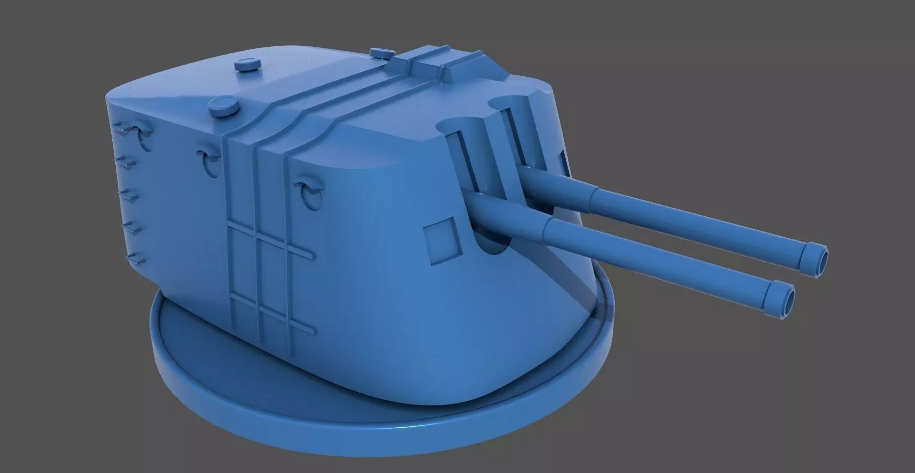 Japanese 3rd year type A turret - Commercial license 1-100 scale 3D print model