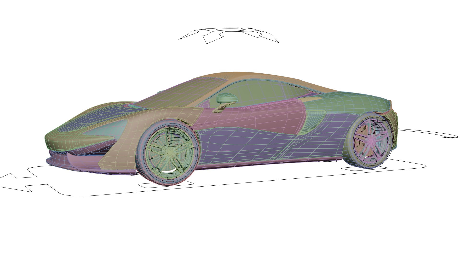 McLaren Supercar 3D Model Collection P1 Sport and 570S _29