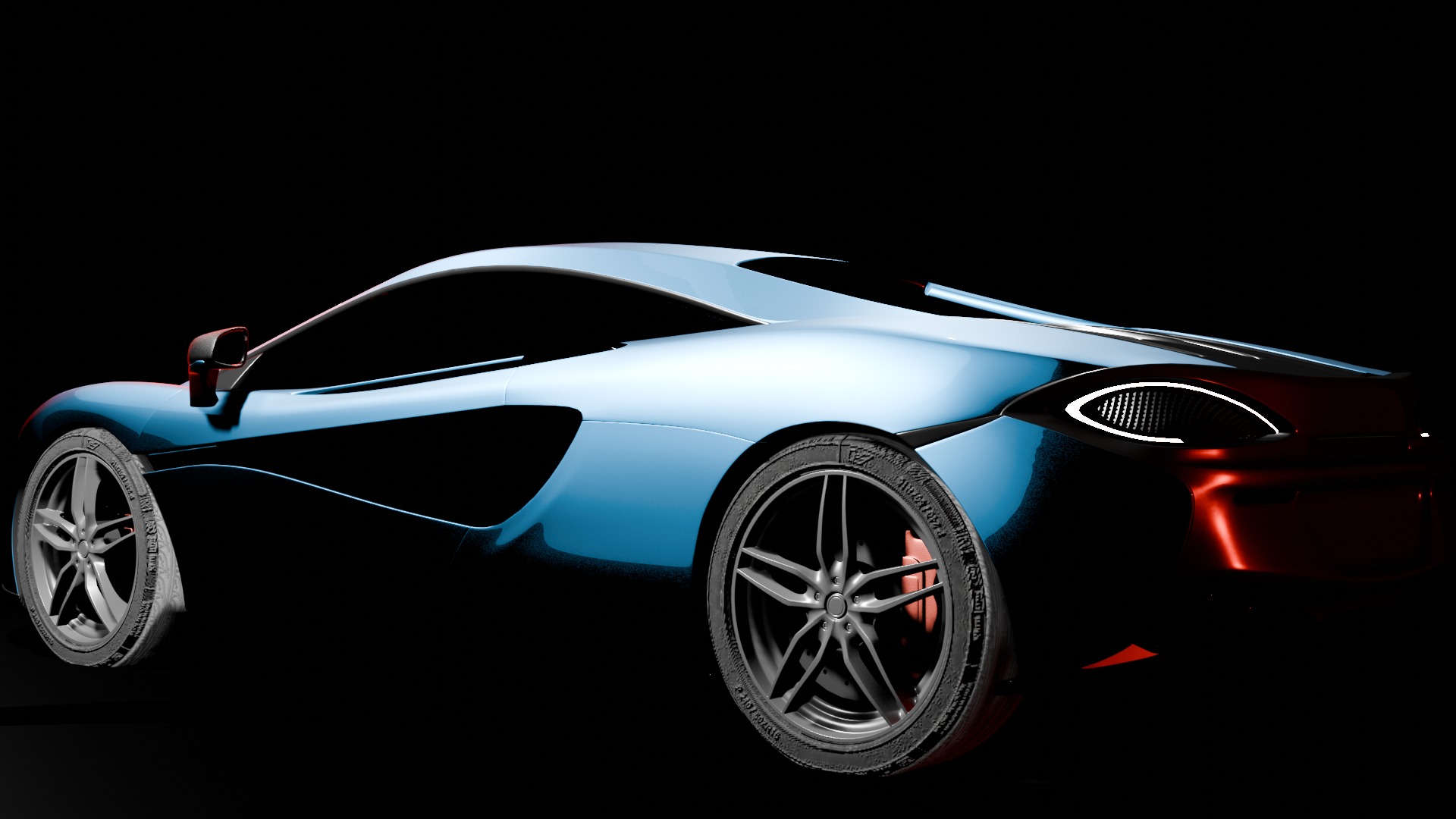 McLaren Supercar 3D Model Collection P1 Sport and 570S _37