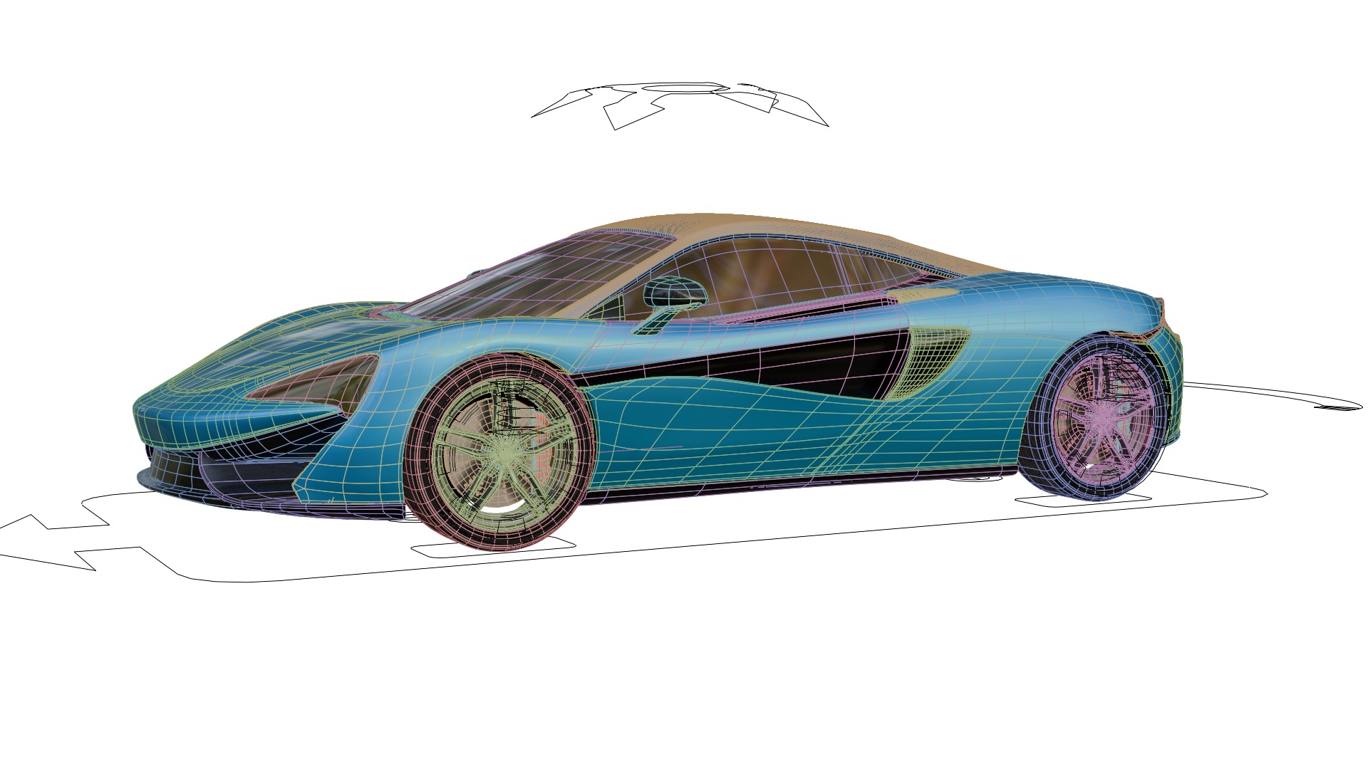 McLaren Supercar 3D Model Collection P1 Sport and 570S _28