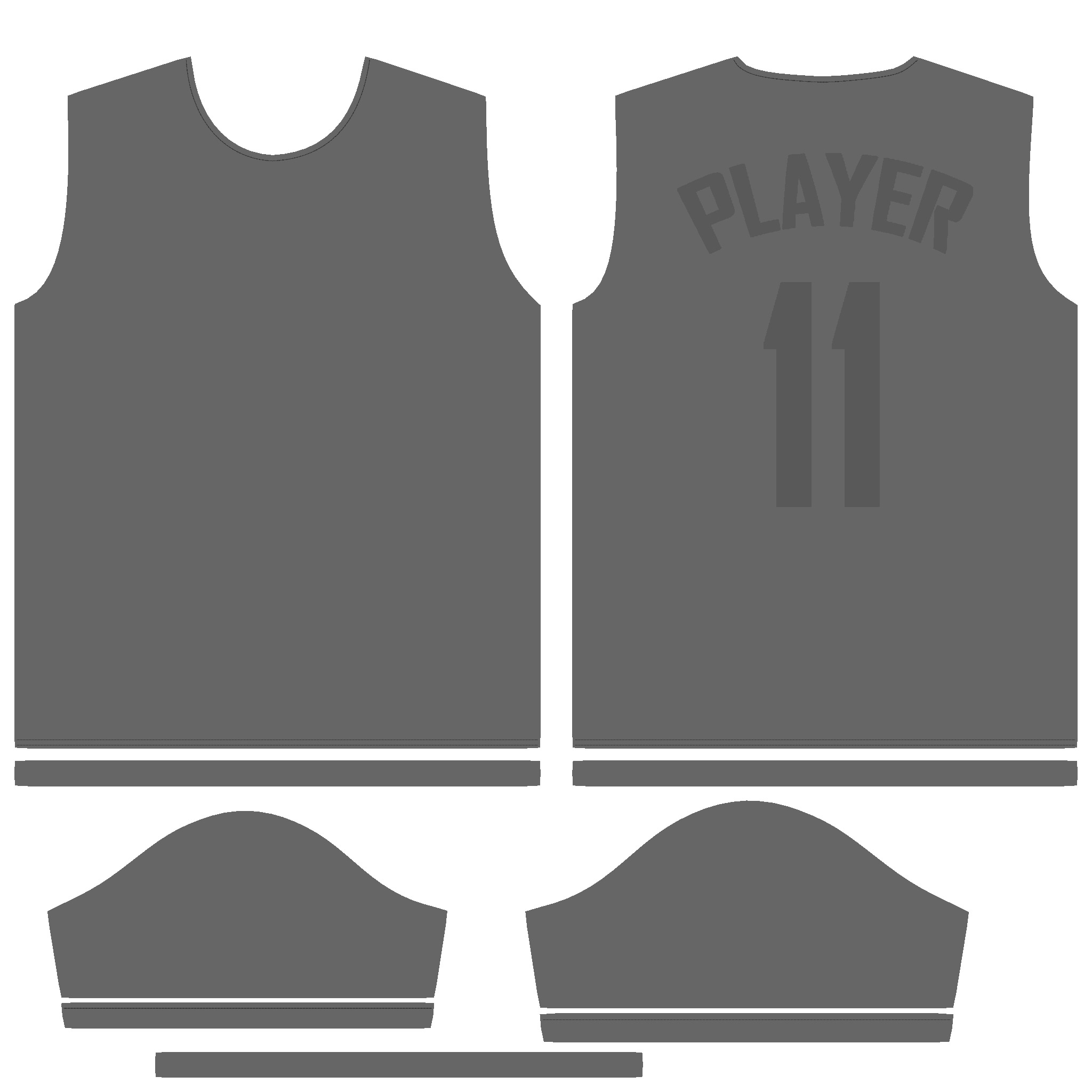 Soccer Neon Yellow With Black Jersey Player-11 In Low Poly Low-poly 3D model_6