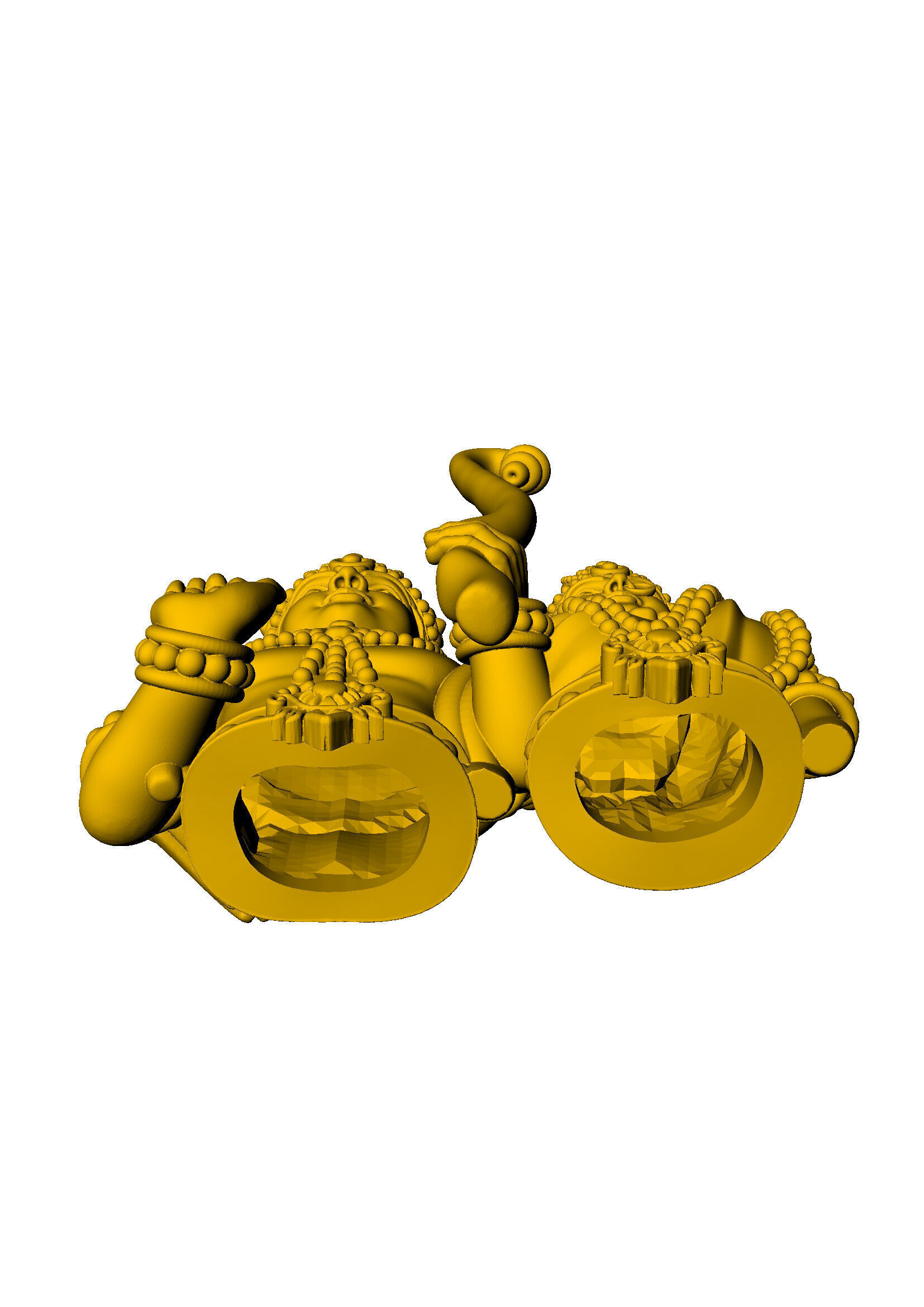 god pendent  3D print model_2
