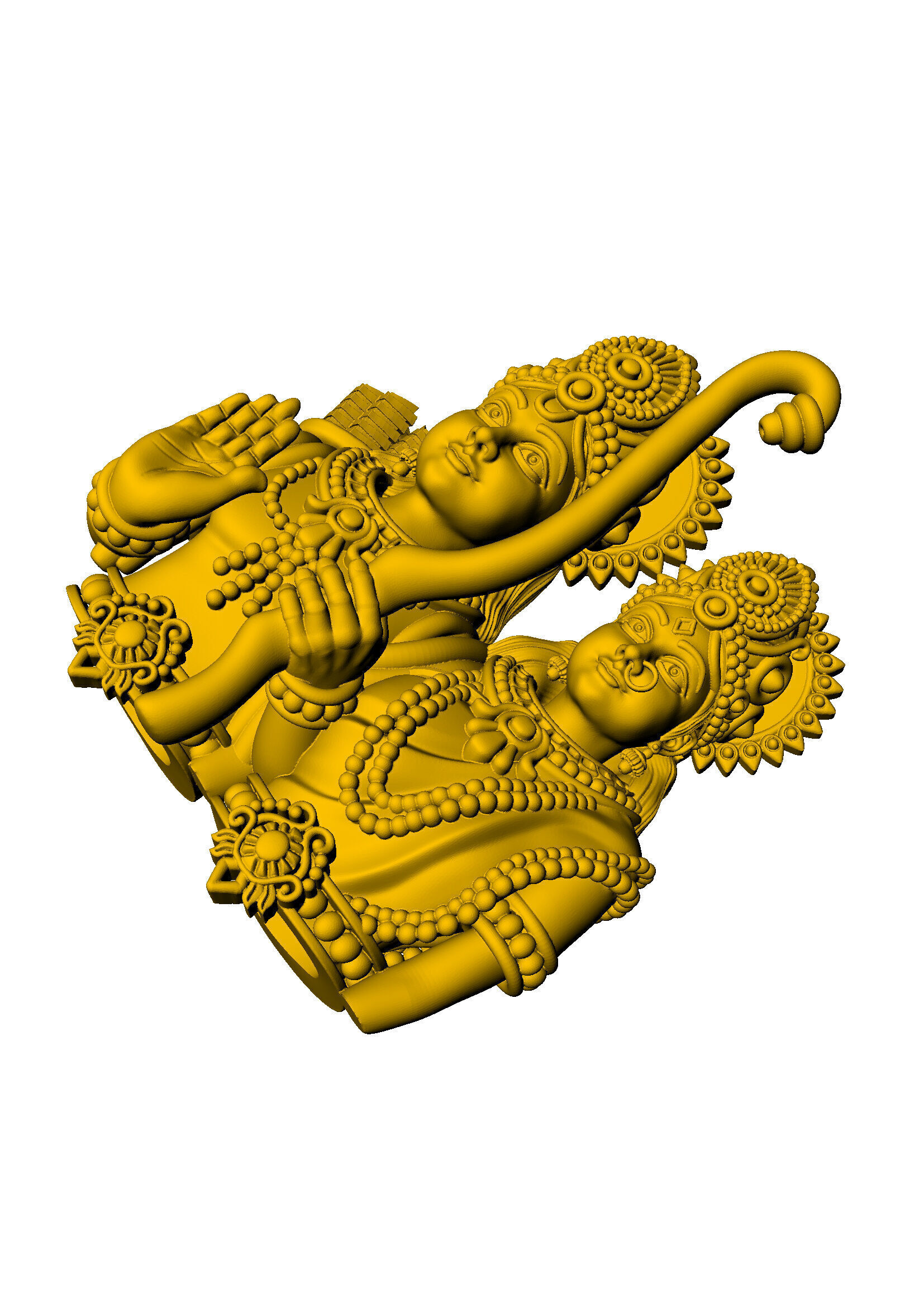 god pendent  3D print model_1