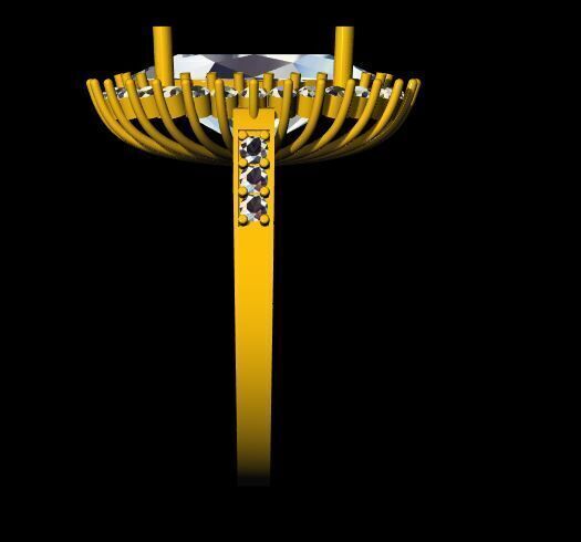 Cocktail Ring 3dm file 3D print model_2