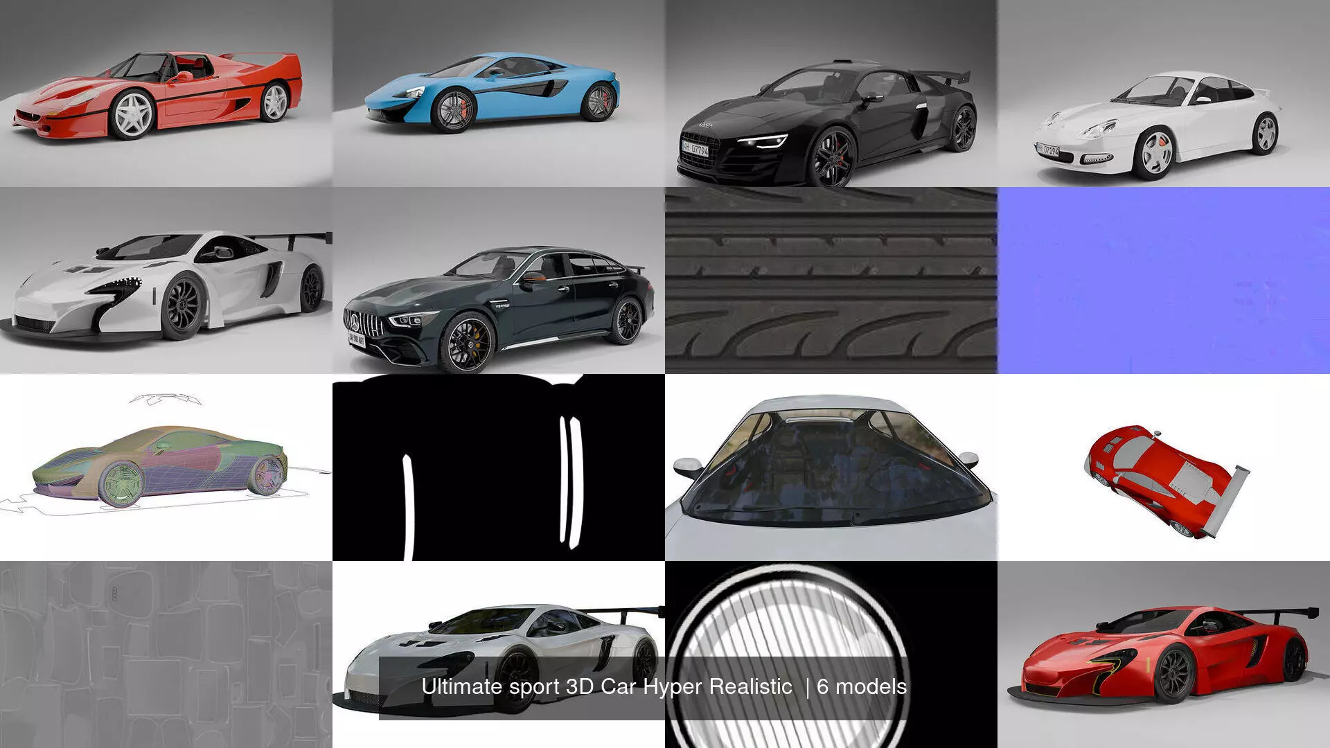 Ultimate sport 3D Car Hyper Realistic  3D Model Collection_1